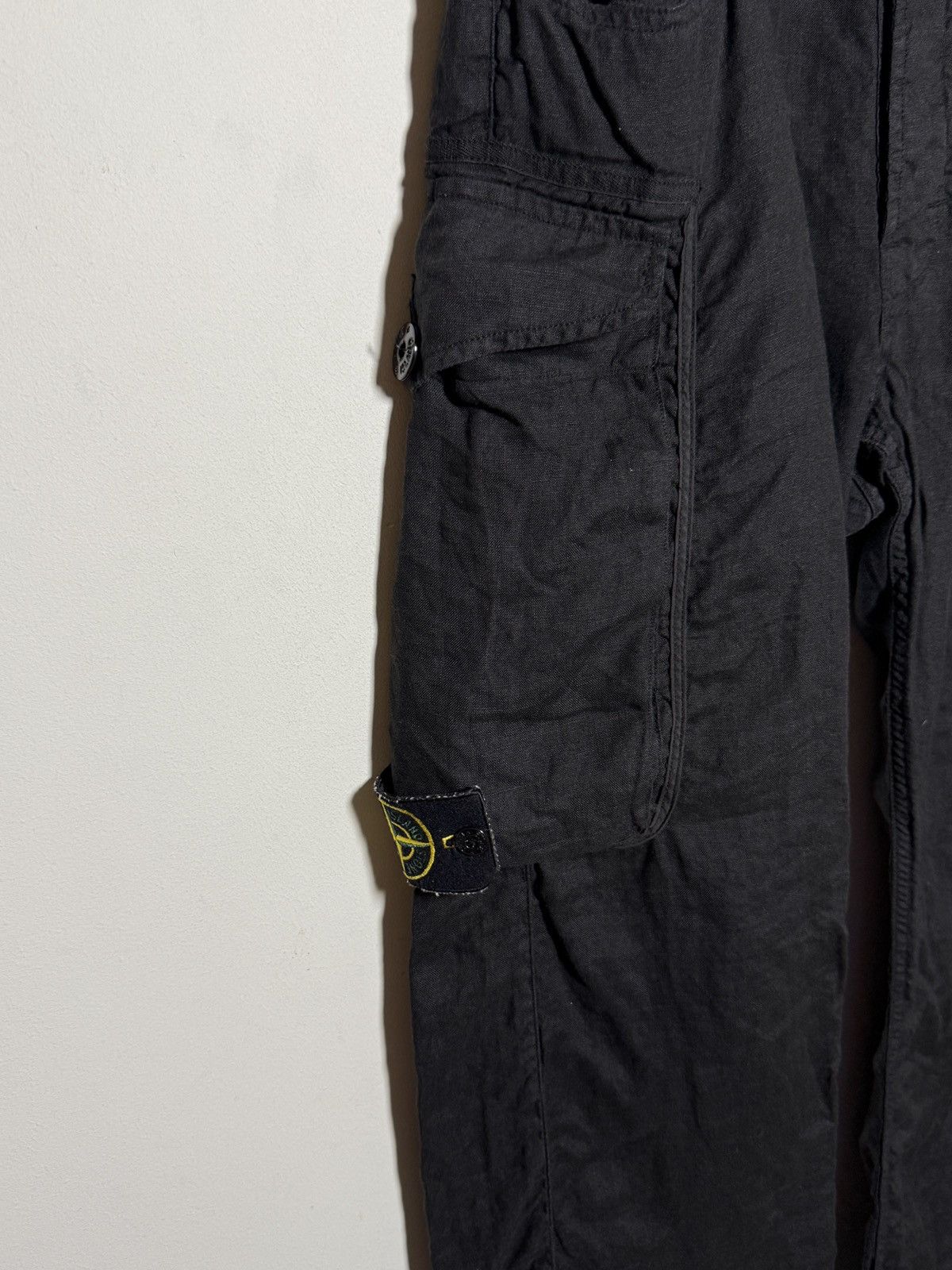 Stone Island stone island y2k linen cargo pants Size US 33 - 3 Thumbnail