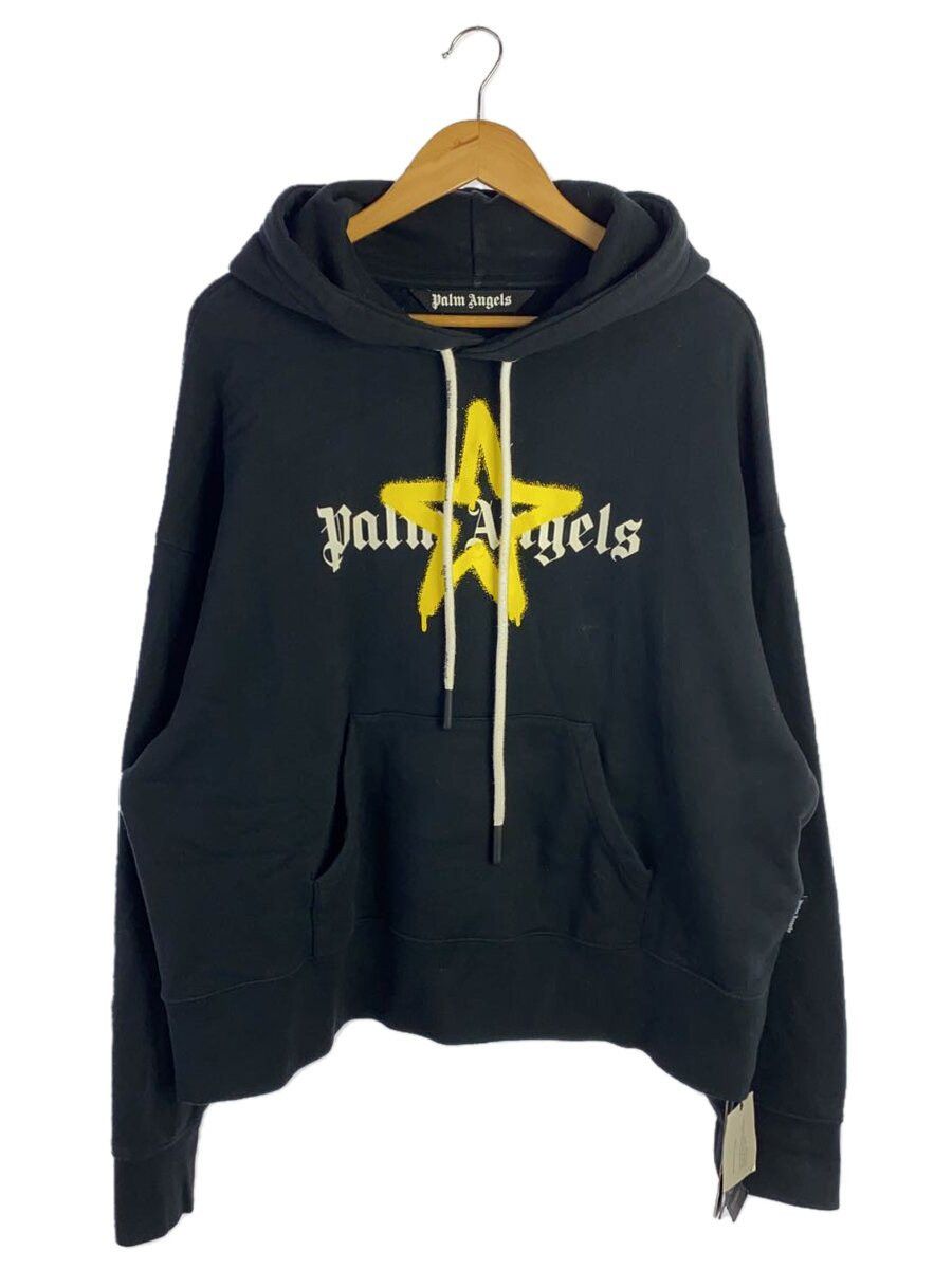 Palm Angels Palm Angels Star Sprayed Cotton Hoodie Black Size US S / EU 44-46 / 1 - 1 Thumbnail
