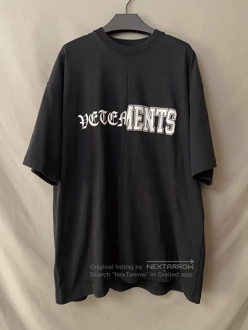 Vetements Sanskrit embroidery patchwork short sleeve