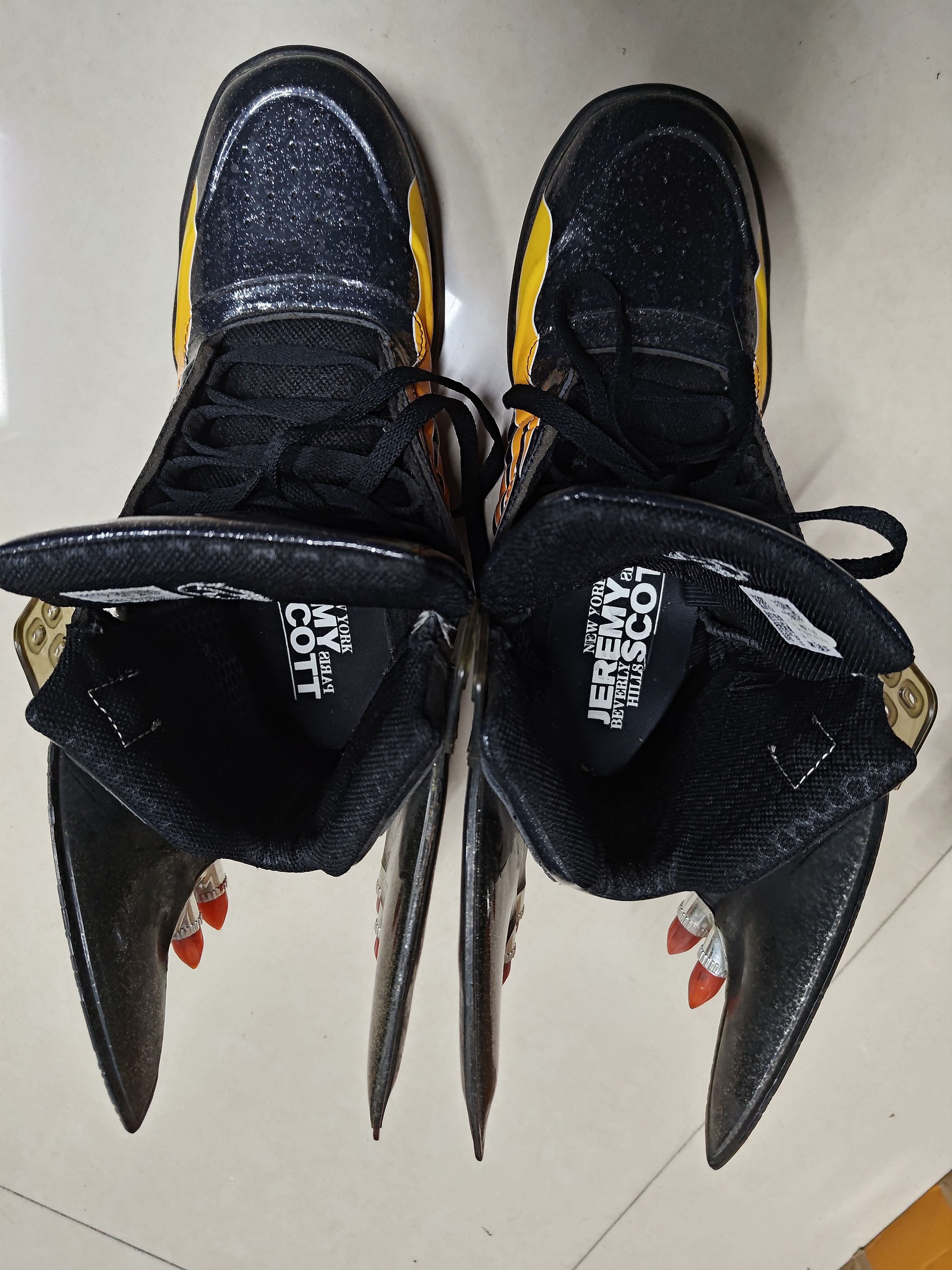 Adidas Very rare adidas x jermy scott flame printed hi sneakers Size US 7.5 / EU 40-41 - 5 Thumbnail