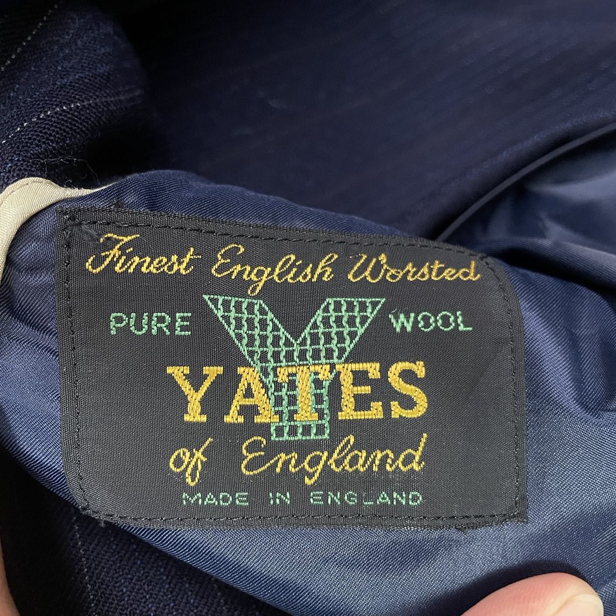 Designer YATES Pure Wool Blazer Made in England Size 38R - 3 Thumbnail