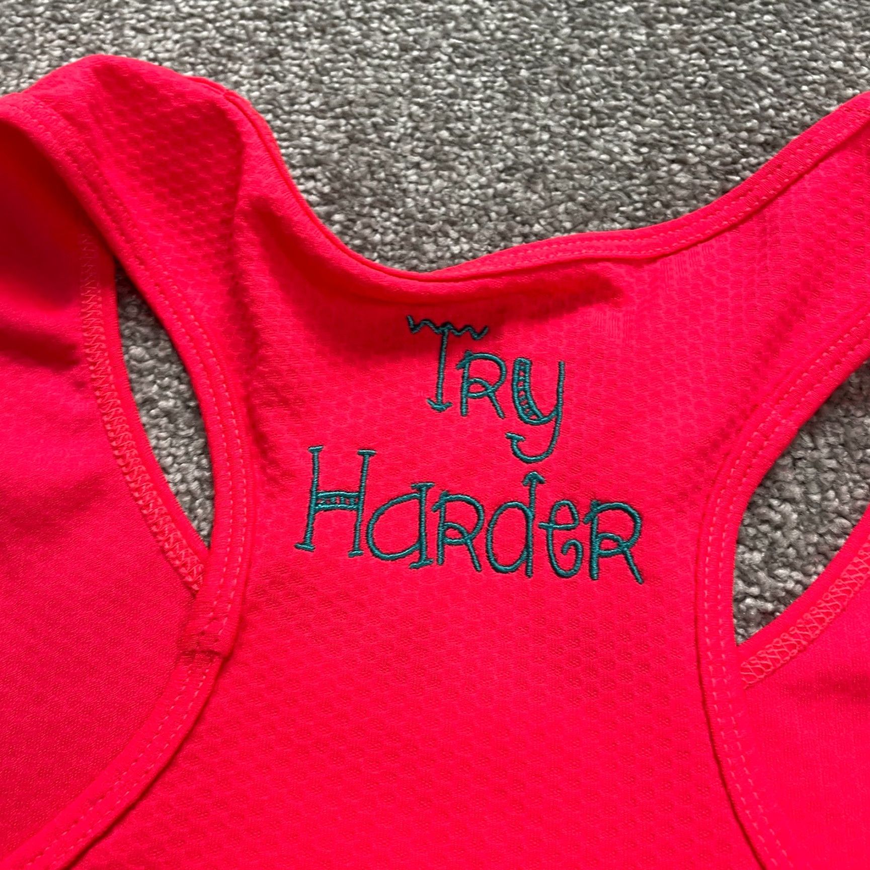 Vintage Unbranded Tank Womens Large Neon Orange Racerback Active Athletic Top Size L / US 10 / IT 46 - 6 Thumbnail
