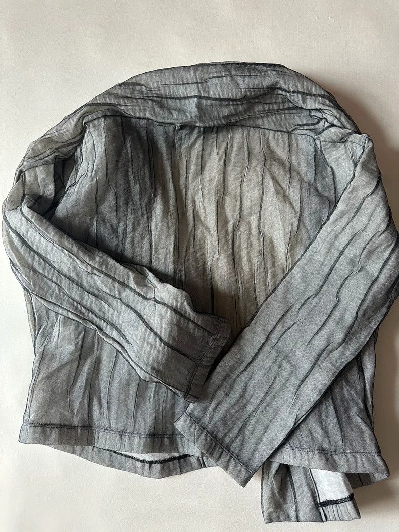 Y's Y's Pile collar see-through cotton jacket Size US M / EU 48-50 / 2 - 2 Thumbnail