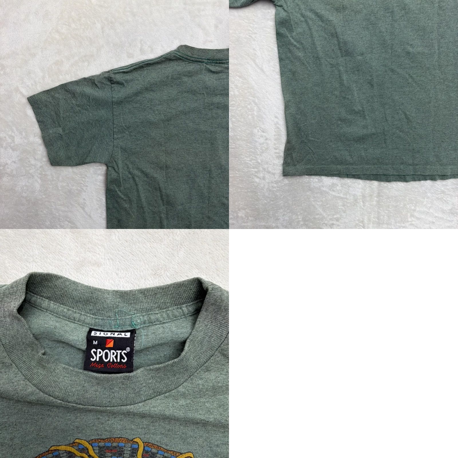 Vintage Signal Sports Skull Shirt Mens M Green Western Graphic Tee Size US M / EU 48-50 / 2 - 9 Thumbnail