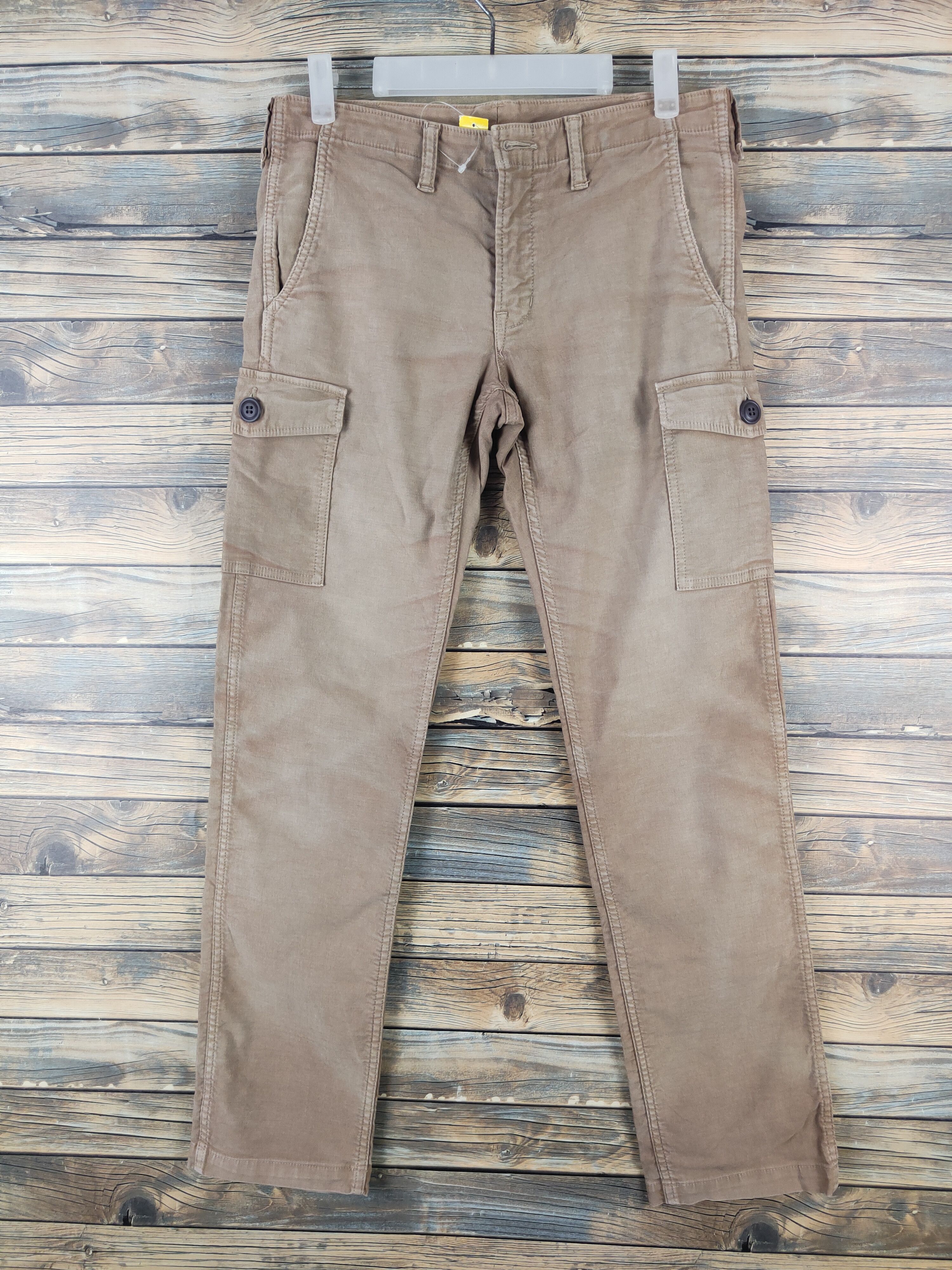 HOLLYWOOD RANCH MARKET DL HR Market Beige Multipocket Cargo Pants #46-263T Size US 30 / EU 46 - 1 Thumbnail