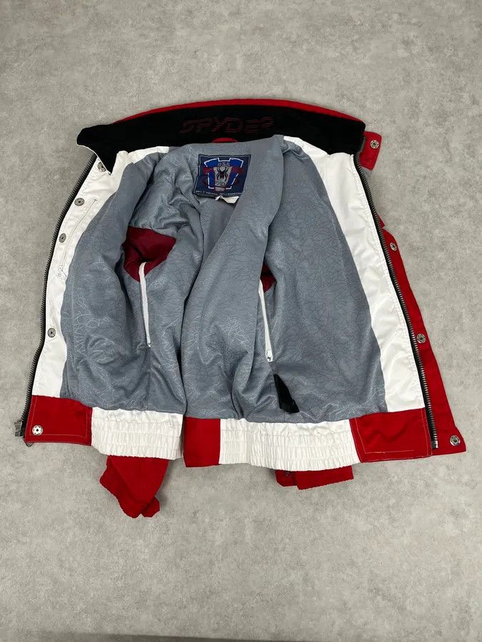 Spyder Spyder Red & White Ski Jacket Size US XL / EU 56 / 4 - 9 Thumbnail