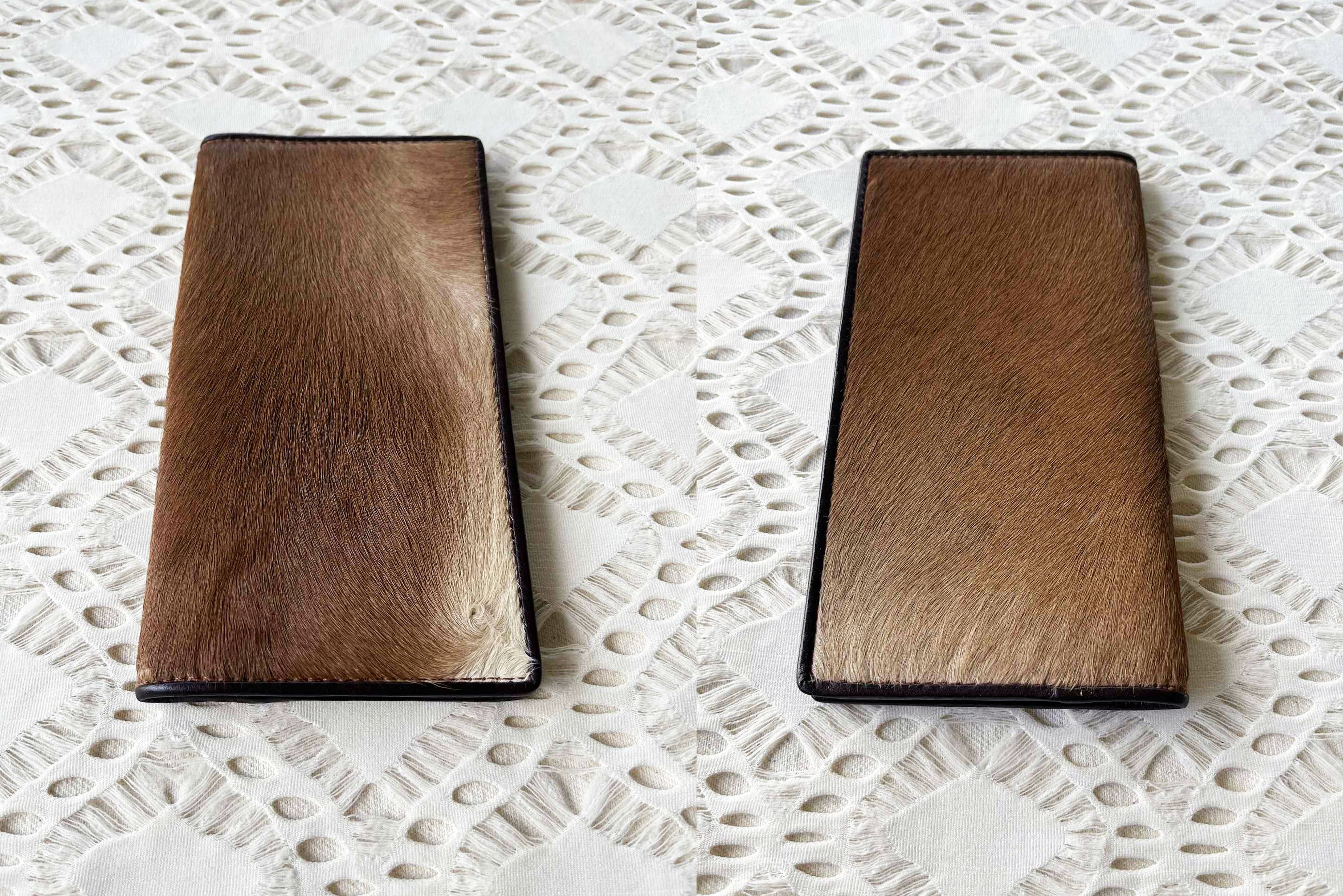 Vintage Vintage Genuine animal hair bifold Long Wallet on pu leather Size ONE SIZE - 6 Thumbnail