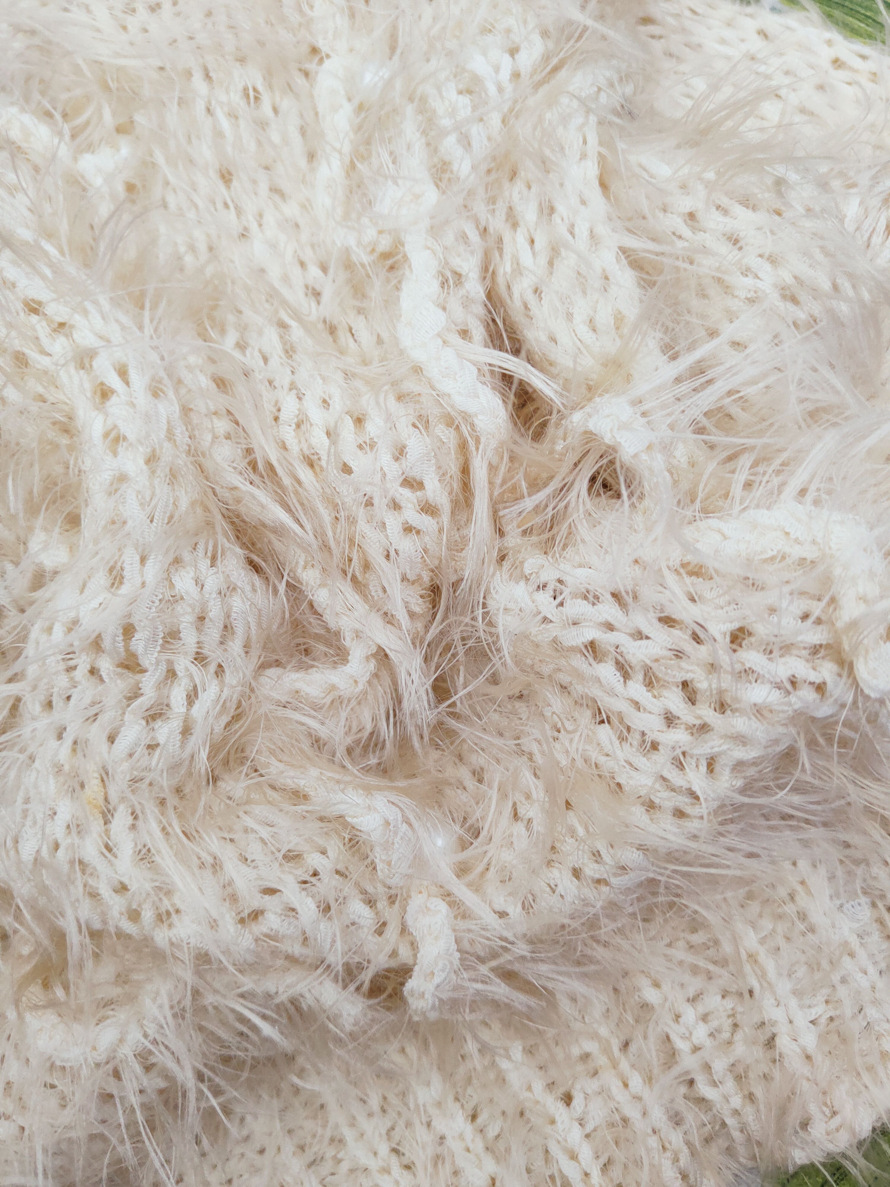 Japanese Brand × Vintage Lovely Girl Beige Shang Shaggy Fur Mohair Knitwear #W977 Size S / US 4 / IT 40 - 10 Thumbnail