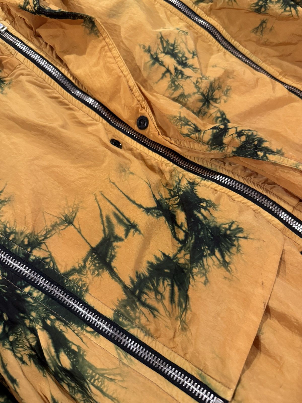 Palm Angels (1.8K Retail) Yellow & Green Tie-Dye Windbreaker Size US S / EU 44-46 / 1 - 13 Thumbnail
