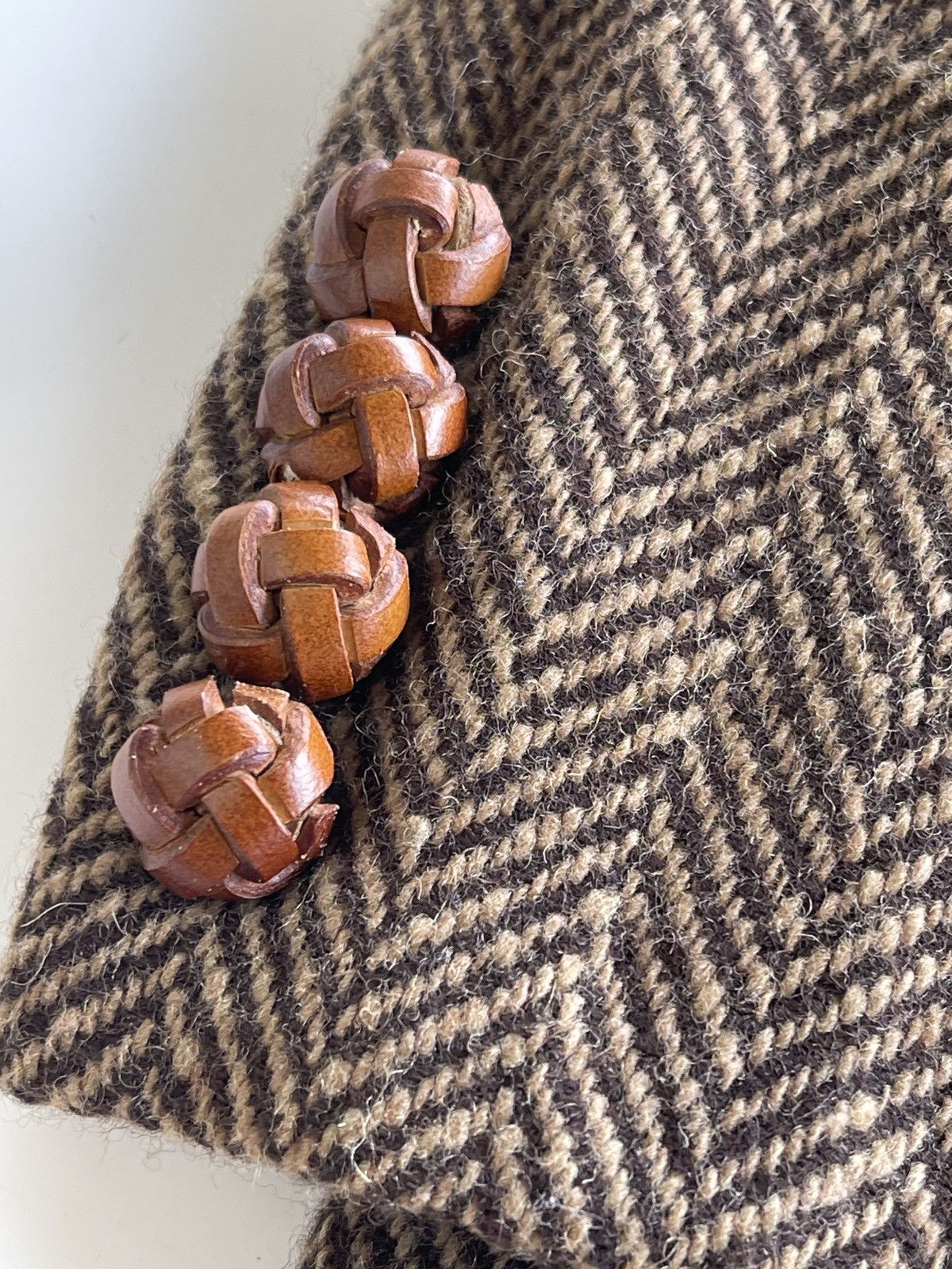 Polo Ralph Lauren RL67 Herringbone Wool Casual Coat Size M / US 6-8 / IT 42-44 - 6 Thumbnail