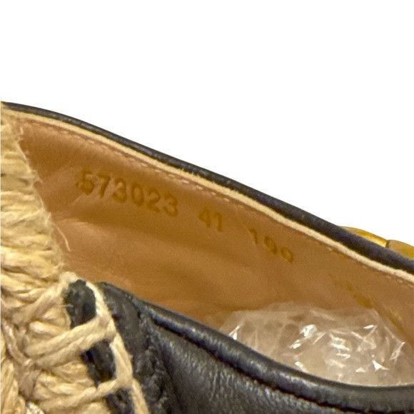 Gucci NWOT GUCCI Marmont Matelasse Ankle Tie Wedge Espadrilles EU Size US 11 / IT 41 - 10 Thumbnail