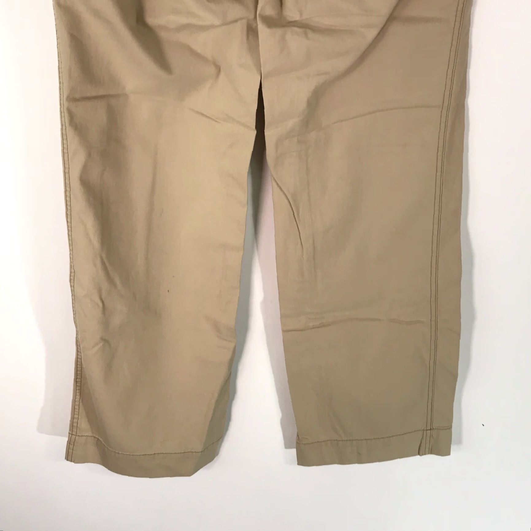 Eddie Bauer Eddie Bauer Pants Women's Flat Front Straight Leg Beige Size 6 Regular 31in Inseam Casual Workwear 97% Cotton 3% Spandex Mens/Womens Size 28" / US 6 / IT 42 - 5 Thumbnail