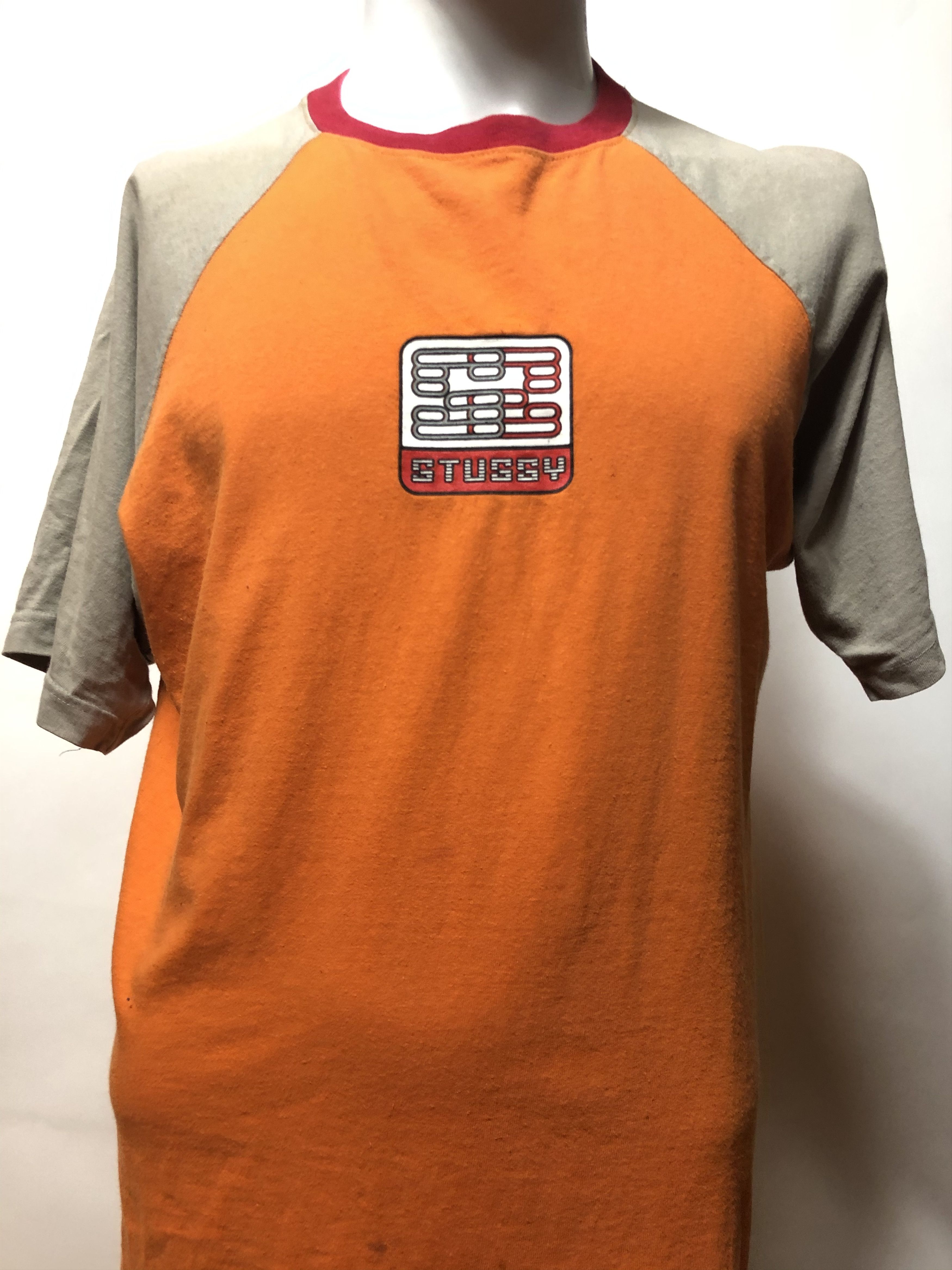 00s old stussy raglan Tーshirt y2k teck S 00s old stussy raglan Tーshirt y2k teck S - メルカリ