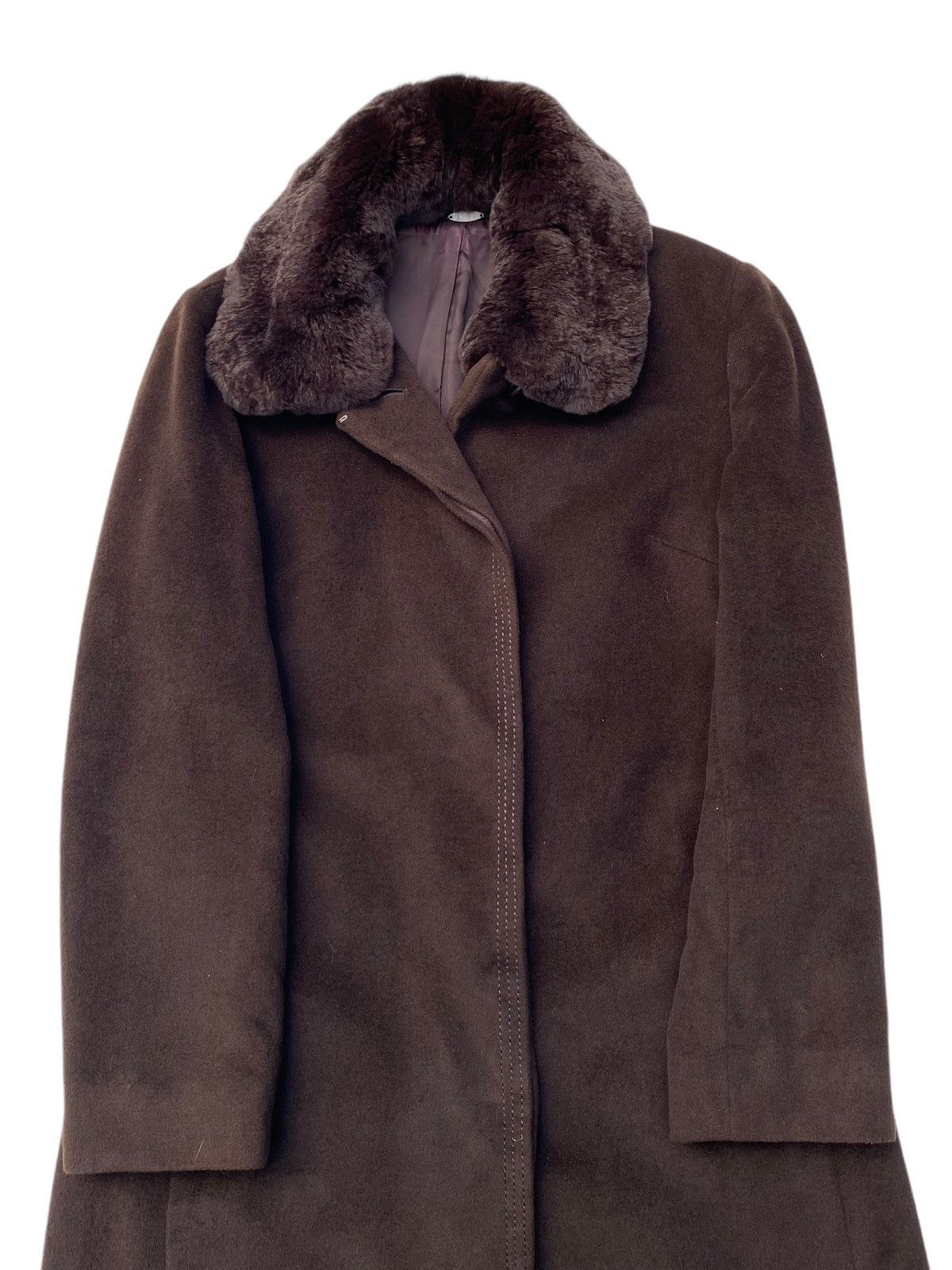 Japanese Brand × Vintage Vtg Angora Fur Wool Jacket Size L / US 10 / IT 46 - 4 Thumbnail