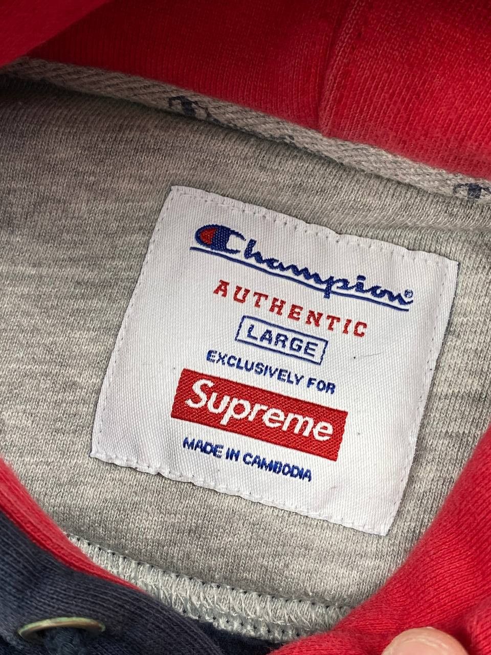 Supreme Champion Supreme Hooded Big Logo Men Size L Blue Size US L / EU 52-54 / 3 - 7 Thumbnail