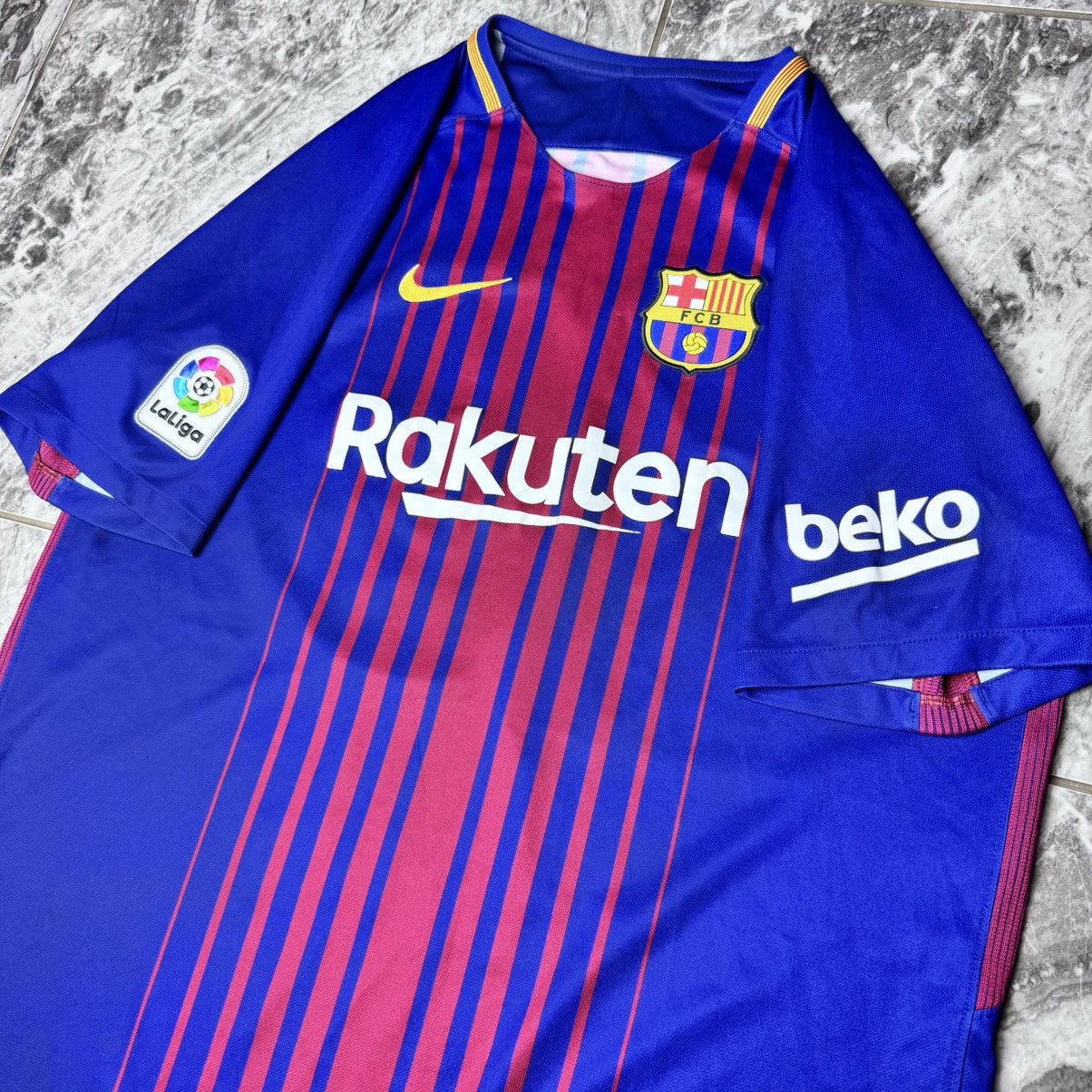 Nike × Vintage Nike Messi Barcelona 2017 2018 Home Size US XL / EU 56 / 4 - 2 Thumbnail