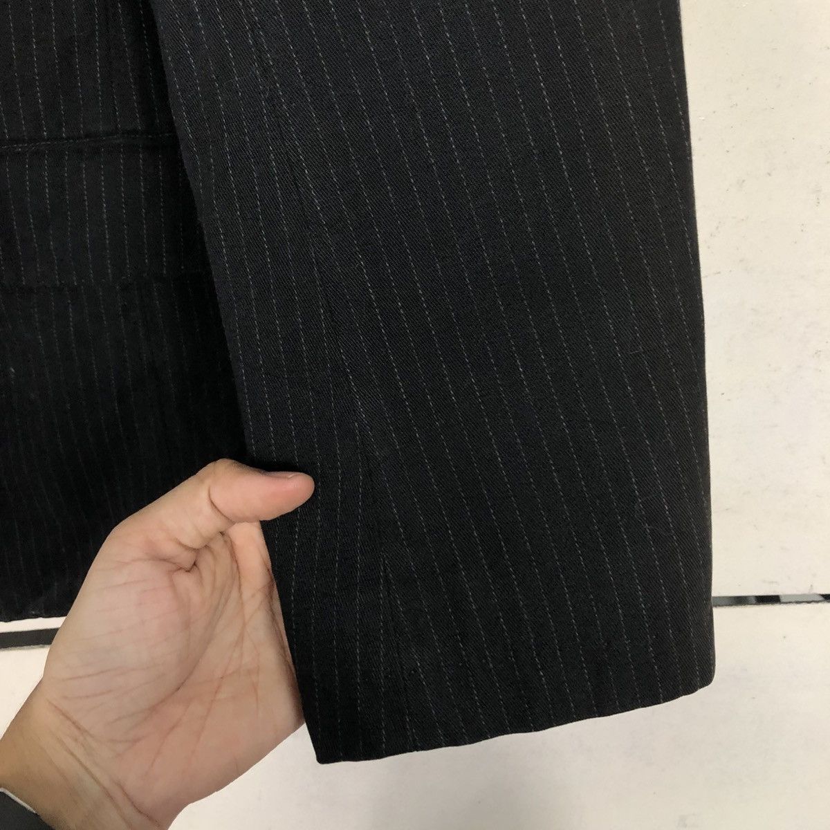 Issey Miyake 💥VINTAGE HICKORY CHORE JACKET SABI SABI STRIPED Size 46R - 17 Thumbnail