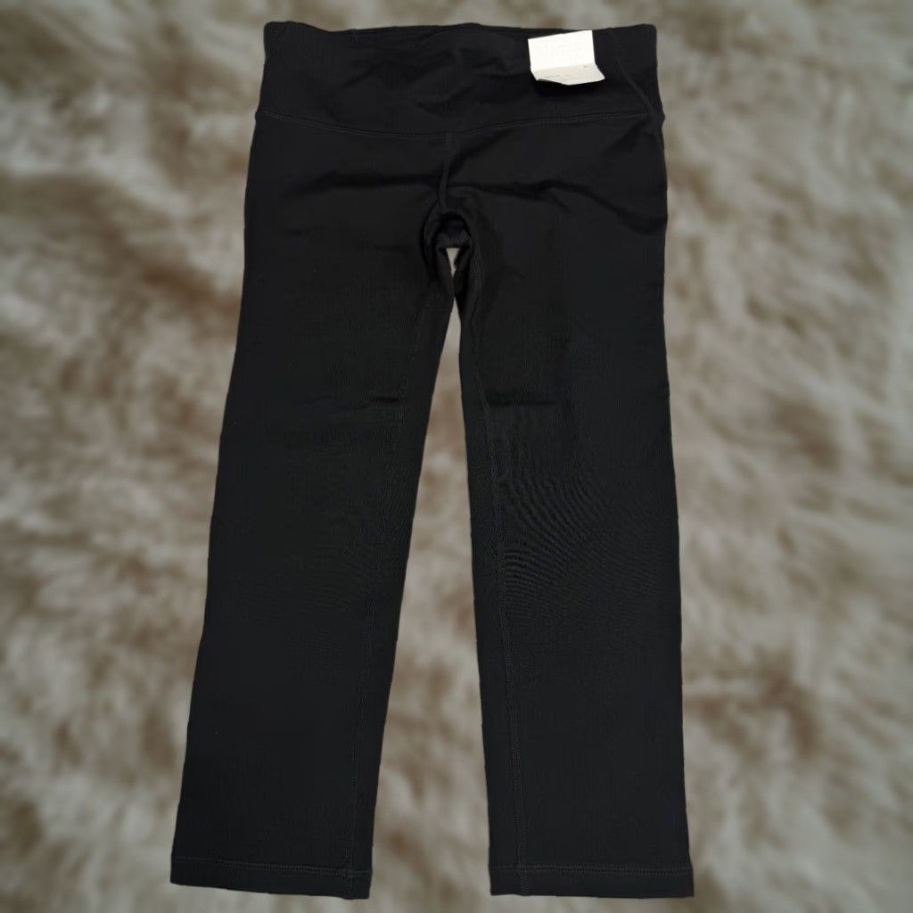 Gap Gap Fit Gfast Womens Black Capri Activewear Pants Pull On Running Training S NWT Size 28" / US 6 / IT 42 - 1 Thumbnail