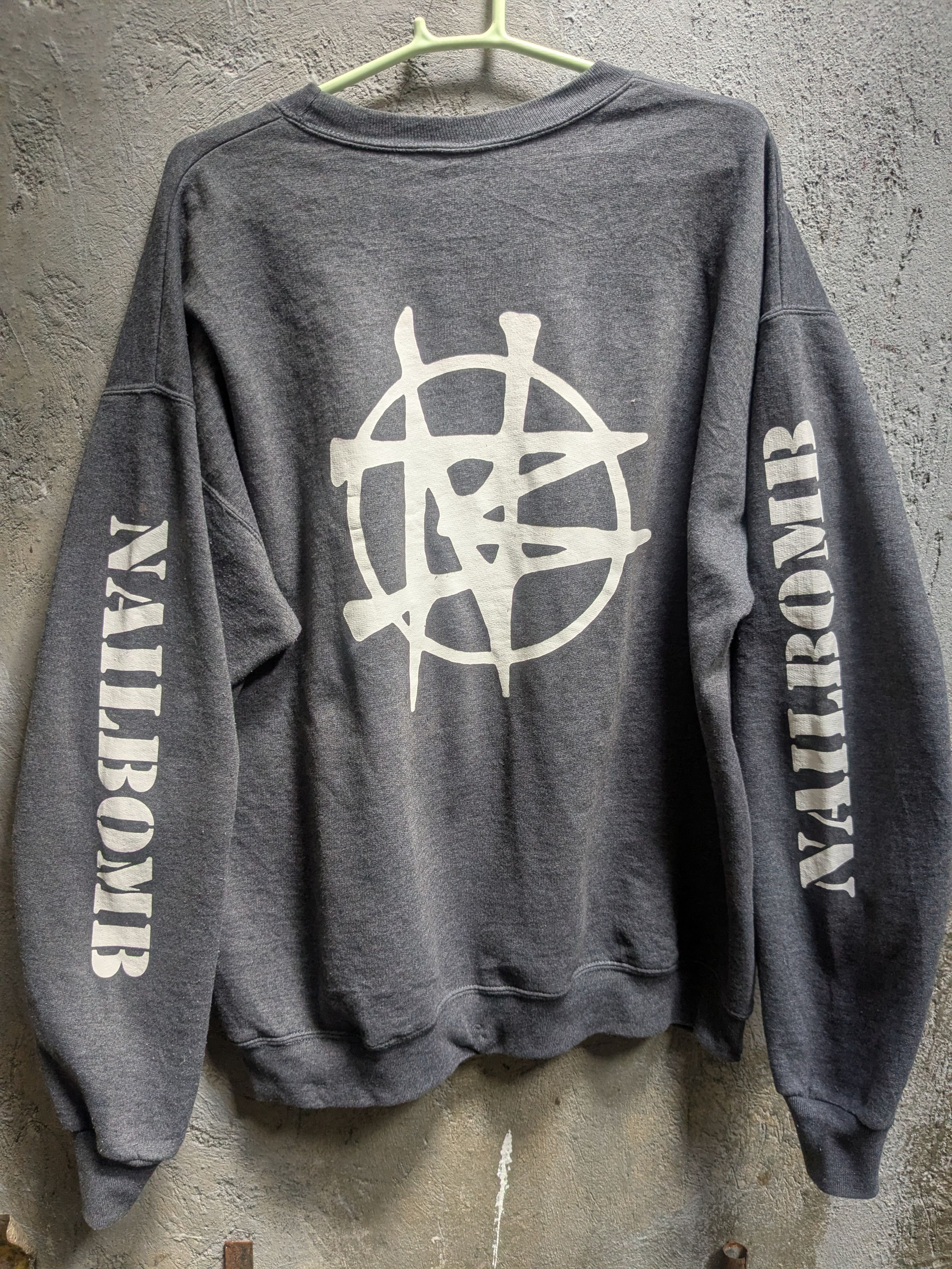 Vintage nailbomb sweatshirt point blank max cavalera Size US L / EU 52-54 / 3 - 2 Thumbnail