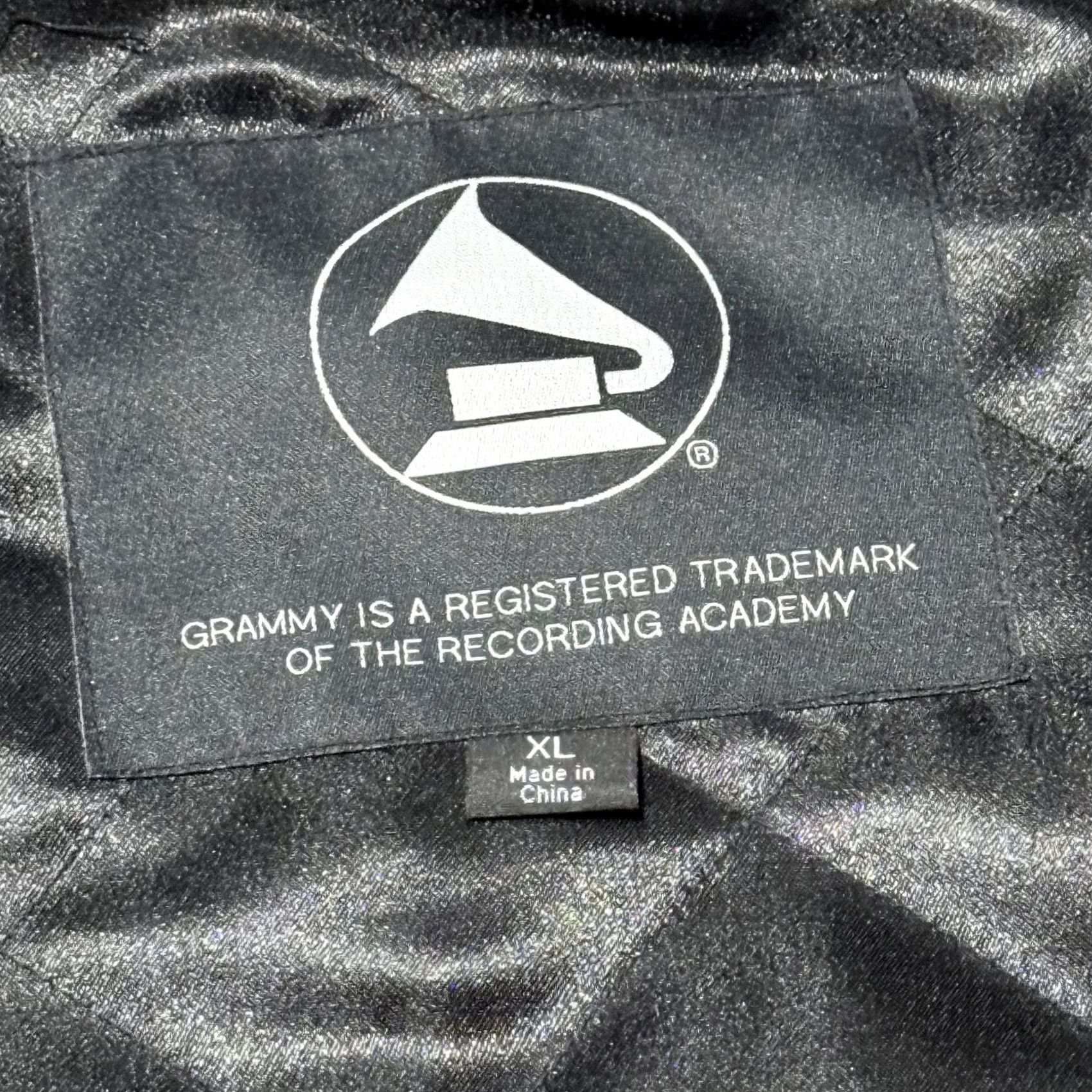 Vintage VINTAGE 49th Grammy Awards Bomber Jacket Men Black Blue Embroidered Snaps XL Jacket Size US XL / EU 56 / 4 - 5 Thumbnail