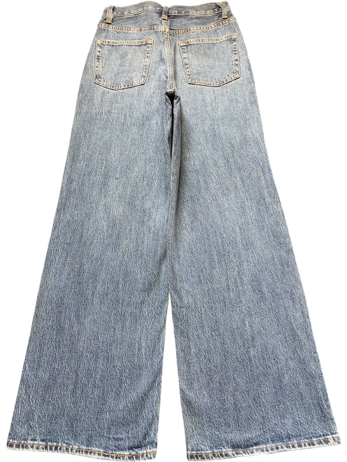 GU Vintage Gu Blue Wash Distressed Baggy Jeans Size 25" / US 0 / IT 36 - 2 Thumbnail