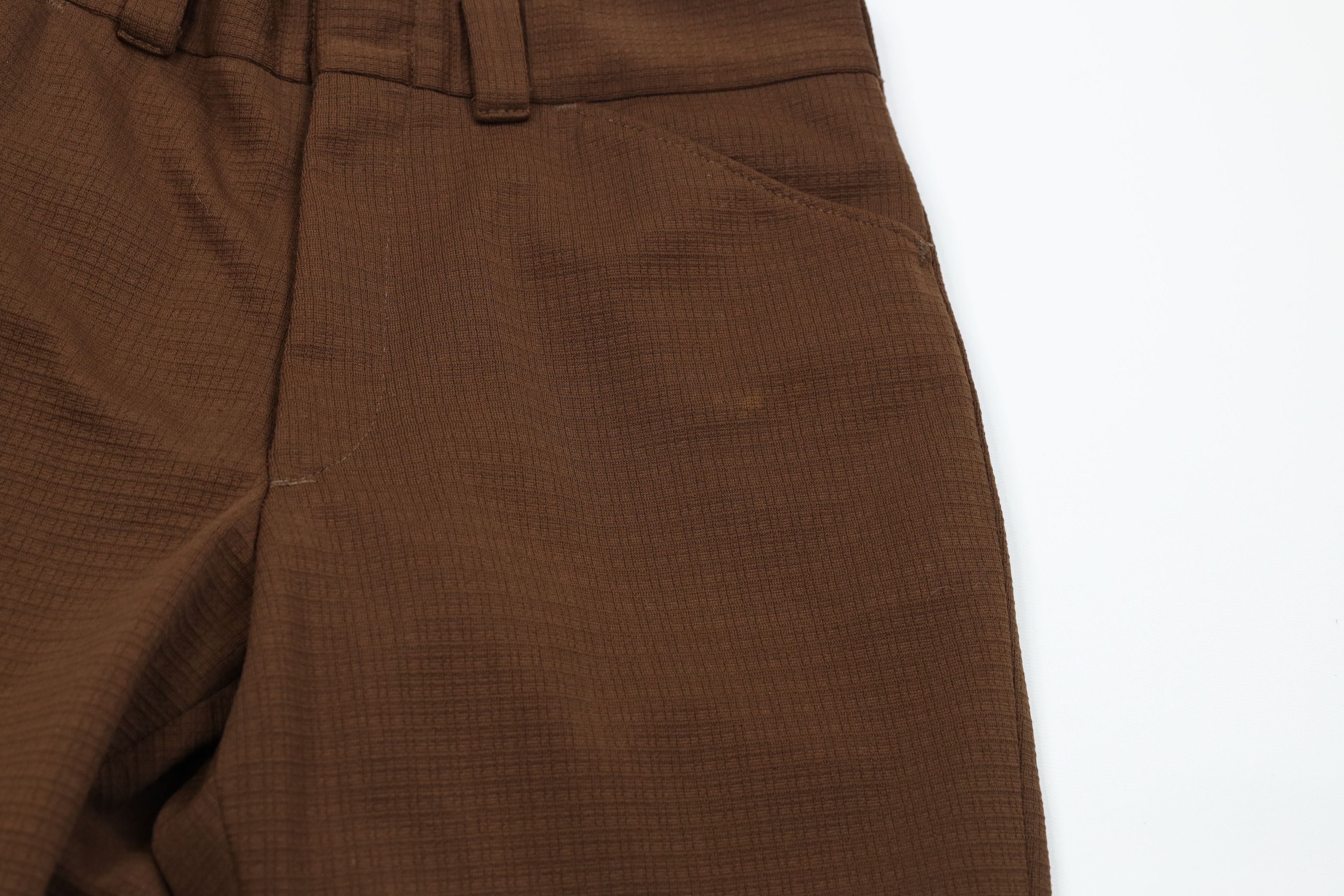 Vintage Vintage 60s 70s Streetwear Knit Bell Bottoms Pants Brown USA Size US 32 / EU 48 - 6 Thumbnail