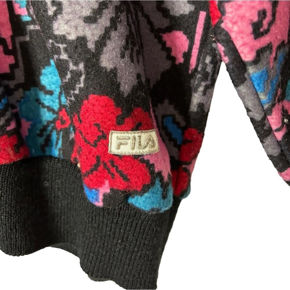 Fila Fila l Rare Vintage 1980’s Floral Pullover Sweatshirt Size 4 Size S / US 4 / IT 40 - 3 Thumbnail