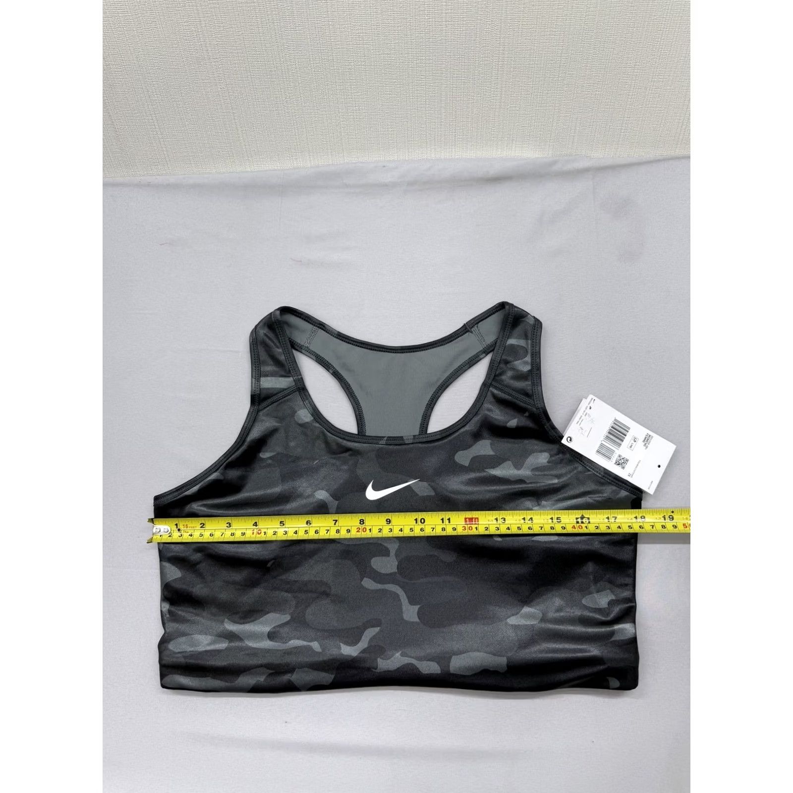 Nike Nike Black Camo Sports Bra XXL High Neck Dri-Fit Swoosh Medium Support Women Size ONE SIZE - 7 Thumbnail