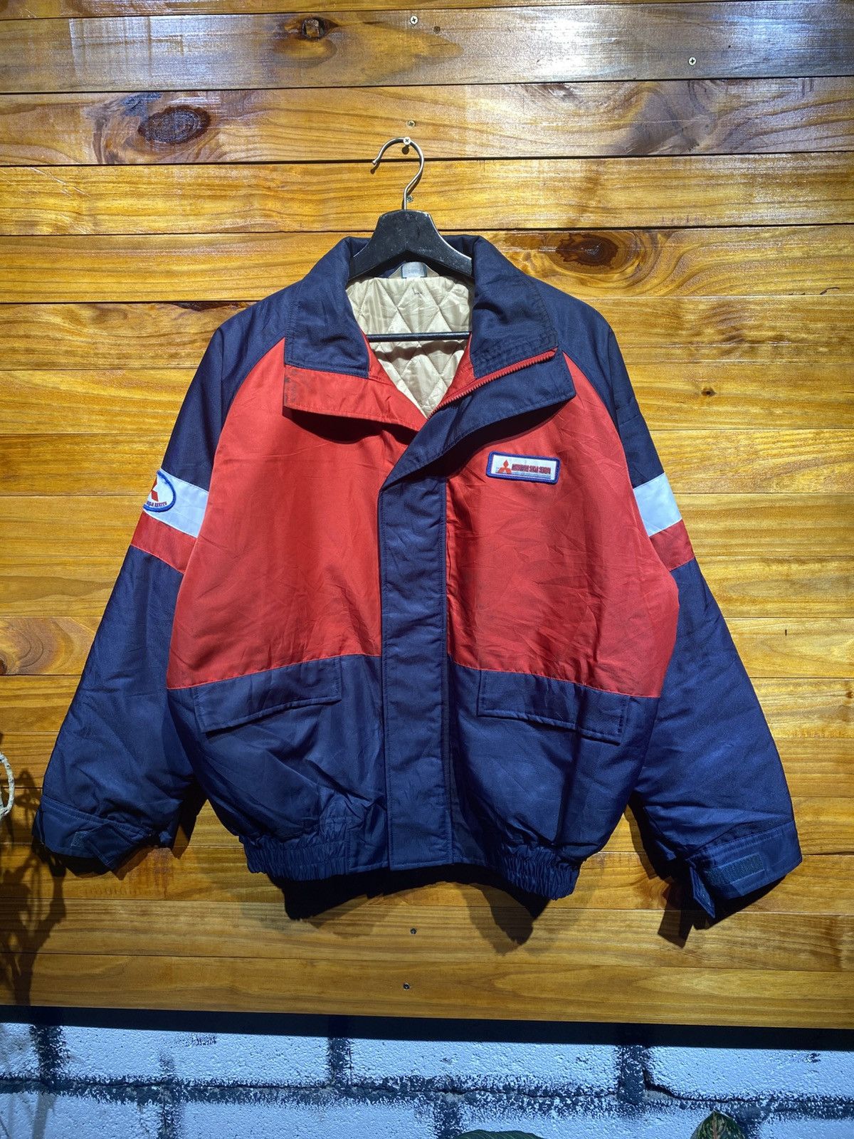 Japanese Brand Vintage Mitsubishi Shoji Sekiyu Jacket Japan Size US L / EU 52-54 / 3 - 1 Thumbnail