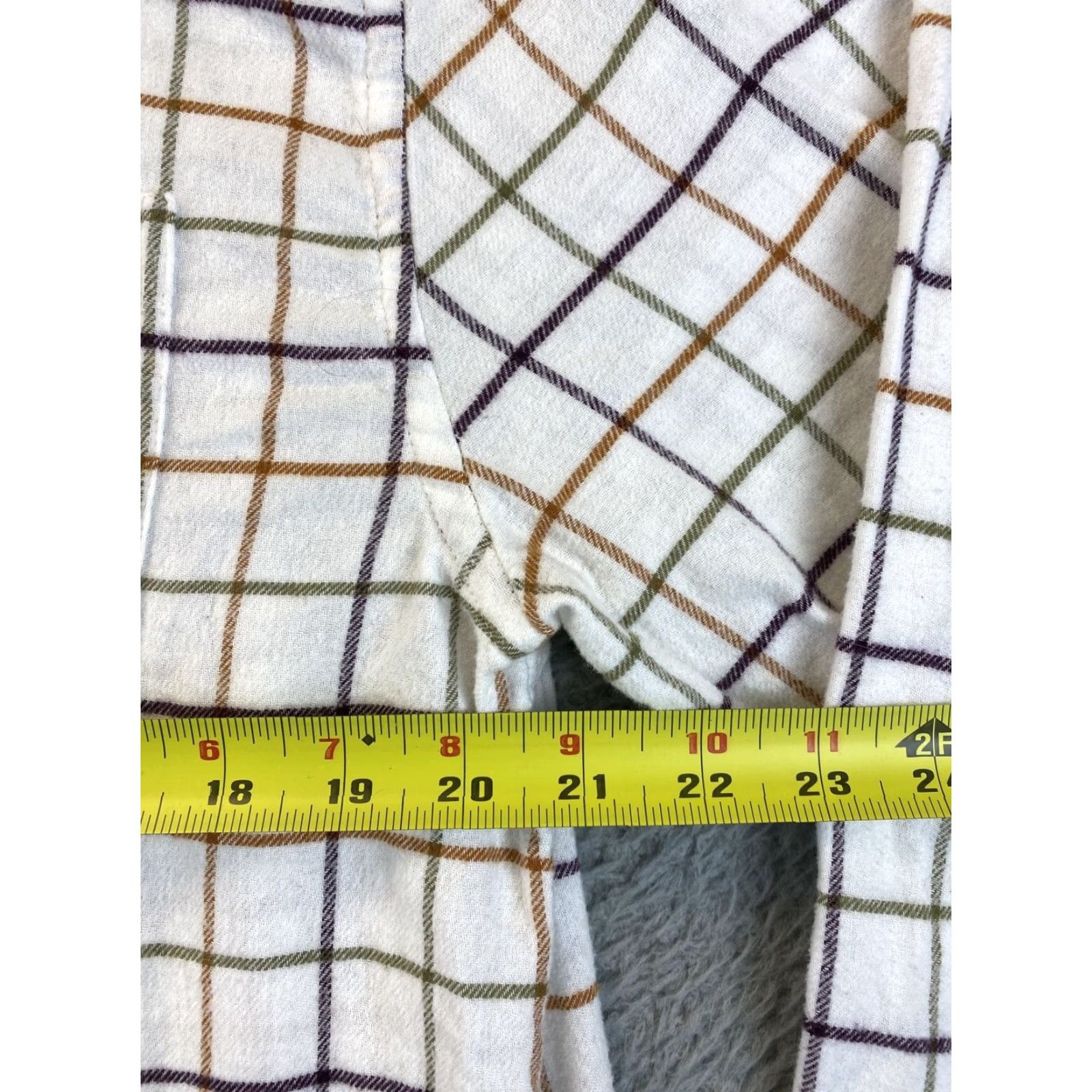 Croft & Barrow Croft & Barrow Men’s Dress Shirt Long Sleeve Button Down Plaid L 77-23 Size 42R - 7 Thumbnail