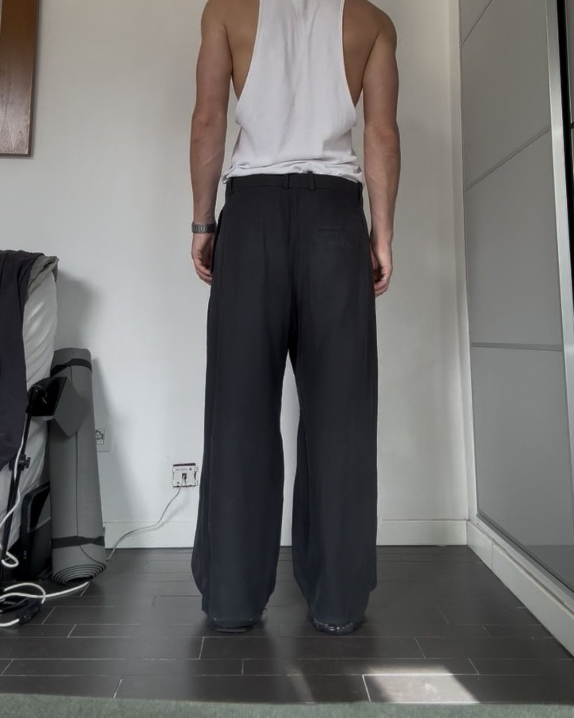 Japanese Brand Japanese Style COS Pleated Wide-Leg Loose Trousers Size US 32 / EU 48 - 2 Thumbnail