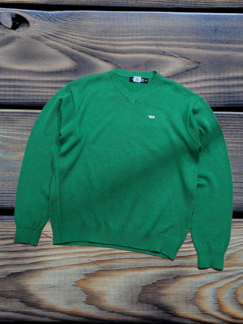 Diesel Diesel Sweater Casual Vintage Cotton Green Size US XXL / EU 58 / 5 - 1 Thumbnail
