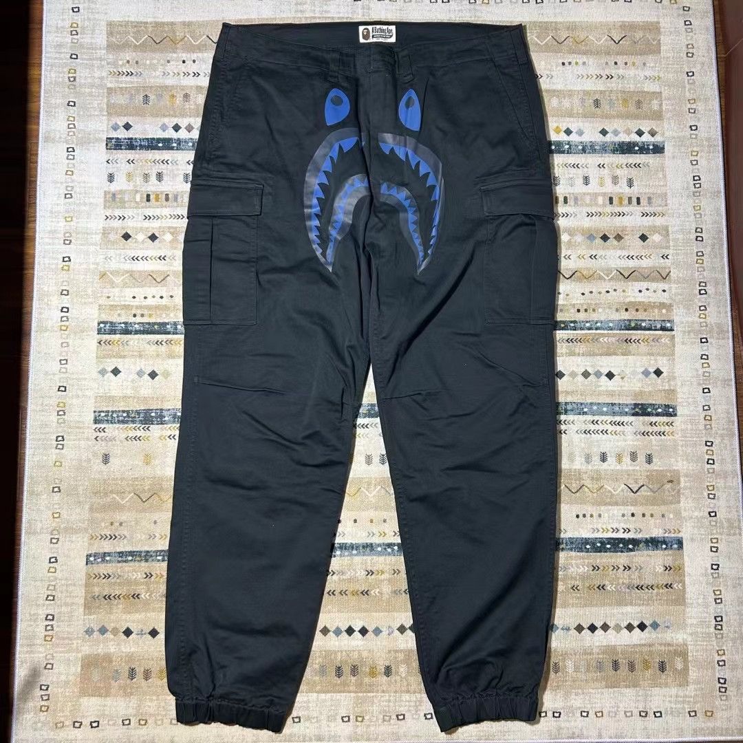 image of Bape Shark Pant in Black, Men's (Size 38)