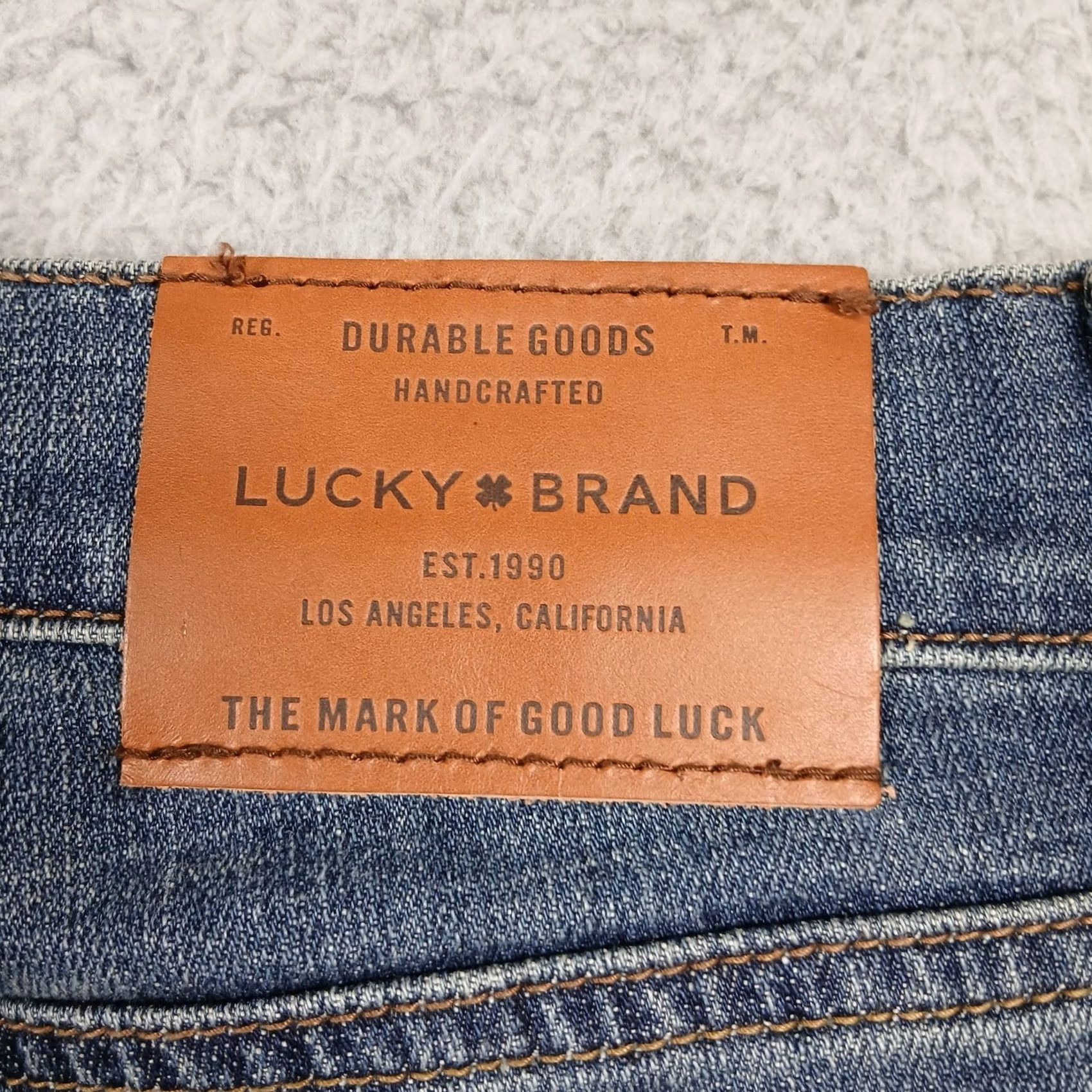 Lucky Brand Lucky Brand Jeans Men's Straight Fit Blue Denim Size 32x30 Size US 32 / EU 48 - 4 Thumbnail