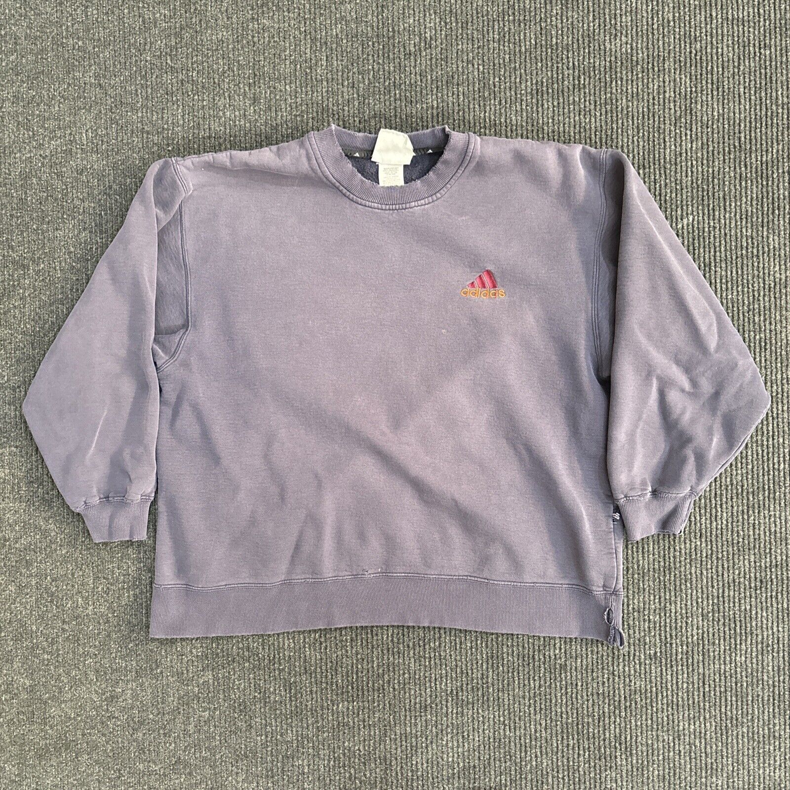 Adidas Vintage Adidas Crewneck Sweatshirt Sz Large Blue Embroidered Size US L / EU 52-54 / 3 - 1 Thumbnail