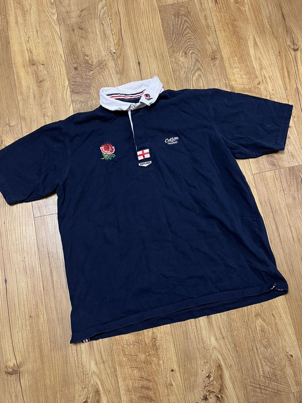 Cotton Traders × Vintage Cotton Traders England Rugby Jersey Polo Vintage Size US XL / EU 56 / 4 - 1 Thumbnail