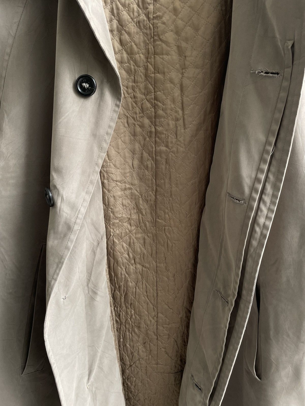 Givenchy Vintage 90's Givenchy Beige Trench Coat Size US XL / EU 56 / 4 - 16 Thumbnail