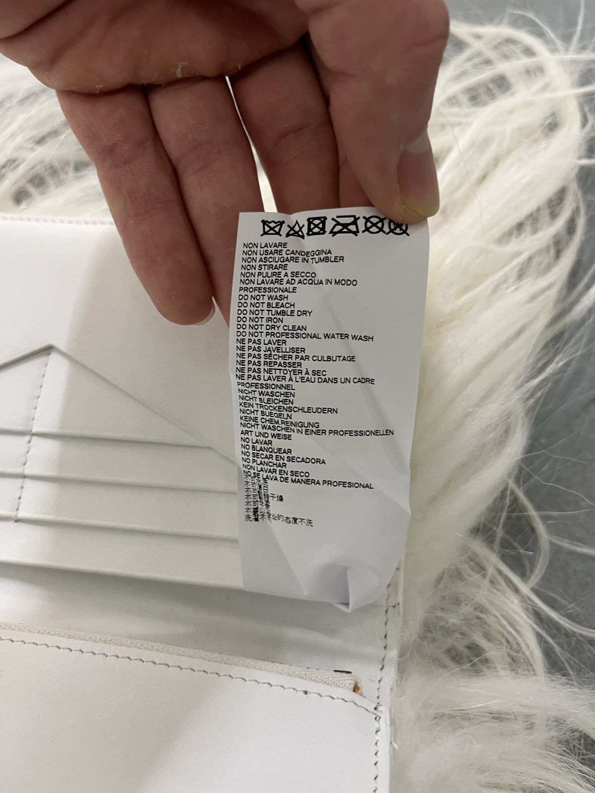 Maison Margiela Maison Margiela FW17 Artisanal Goat Hair Wallet Bag Size ONE SIZE - 13 Thumbnail