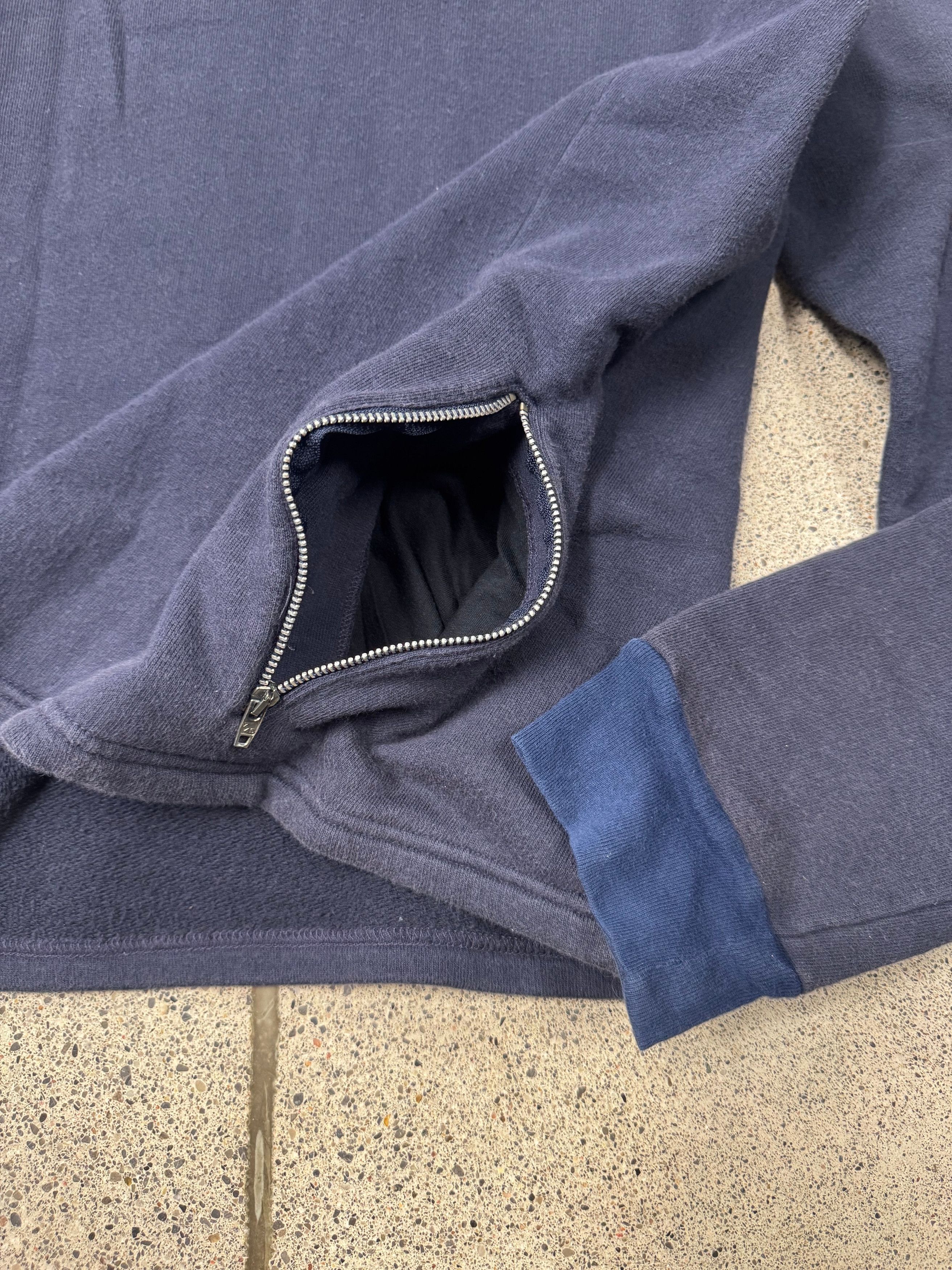 Helmut Lang 1997 Helmut Lang ‘Contrast Cuff’ Single Zip Pocket Pullover Hoodie Size US M / EU 48-50 / 2 - 5 Thumbnail