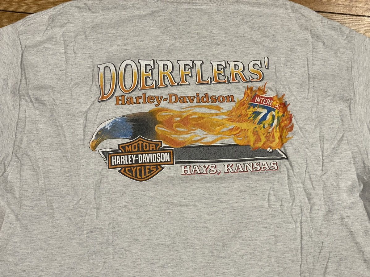 Harley Davidson × Vintage HD Kansas Tshirt xxl Size US XXL / EU 58 / 5 - 3 Thumbnail