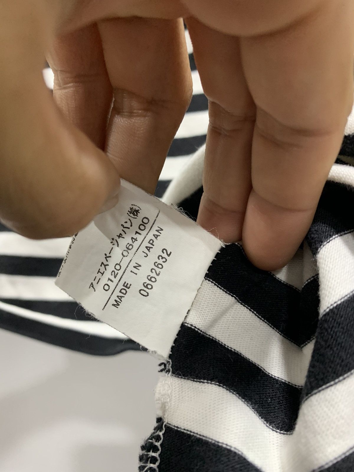 Designer × OVER THE STRiPES × agnes b. Agnes B. Ls Tshirt Made in Japan Size S / US 4 / IT 40 - 6 Thumbnail