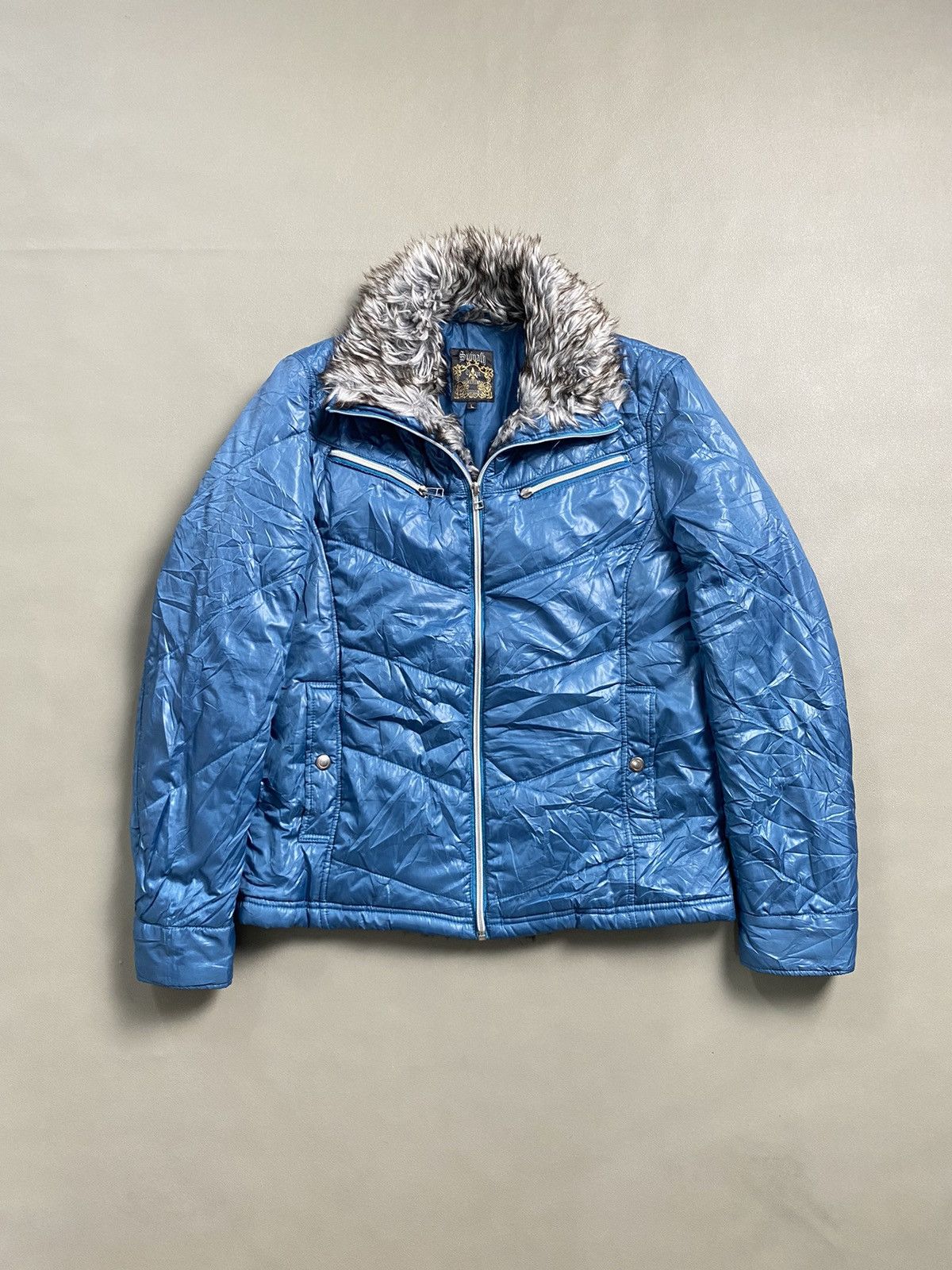 If Six Was Nine × Japanese Brand × Le Grande Bleu (L.G.B.) Spinash Fur Puffer Jacket Size US L / EU 52-54 / 3 - 1 Thumbnail