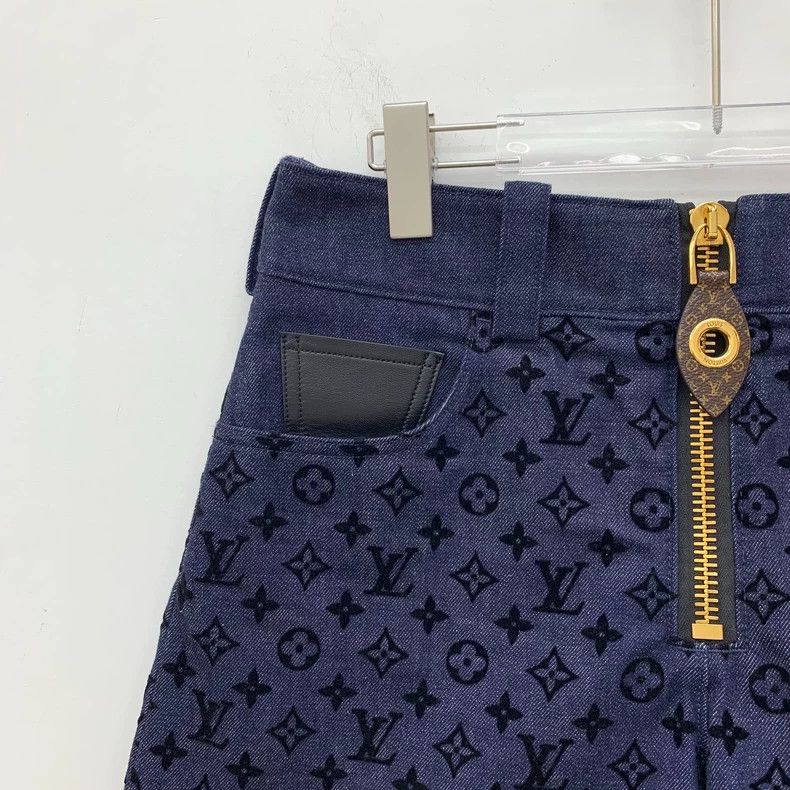 Louis Vuitton Louis Vuitton 23 dark blue logo presbyopic cotton casual d Size 39" - 3 Thumbnail