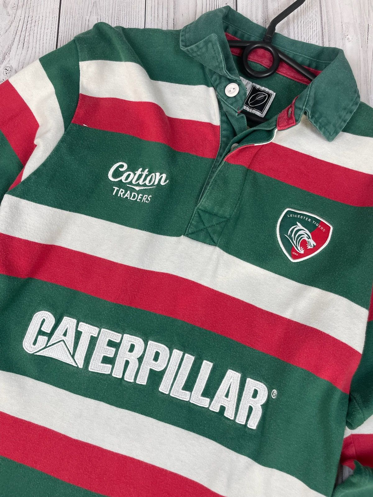 Other Vintage Rugby Leicester Tigers striped jersey size S Size US S / EU 44-46 / 1 - 3 Thumbnail