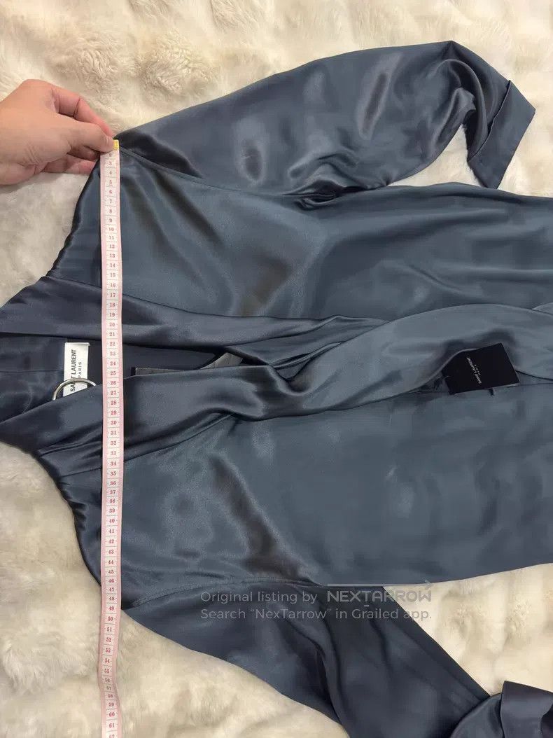 Saint Laurent Paris Saint Laurent Paris size 39 Ribbon True Silk Shirt Size US M / EU 48-50 / 2 - 7 Thumbnail