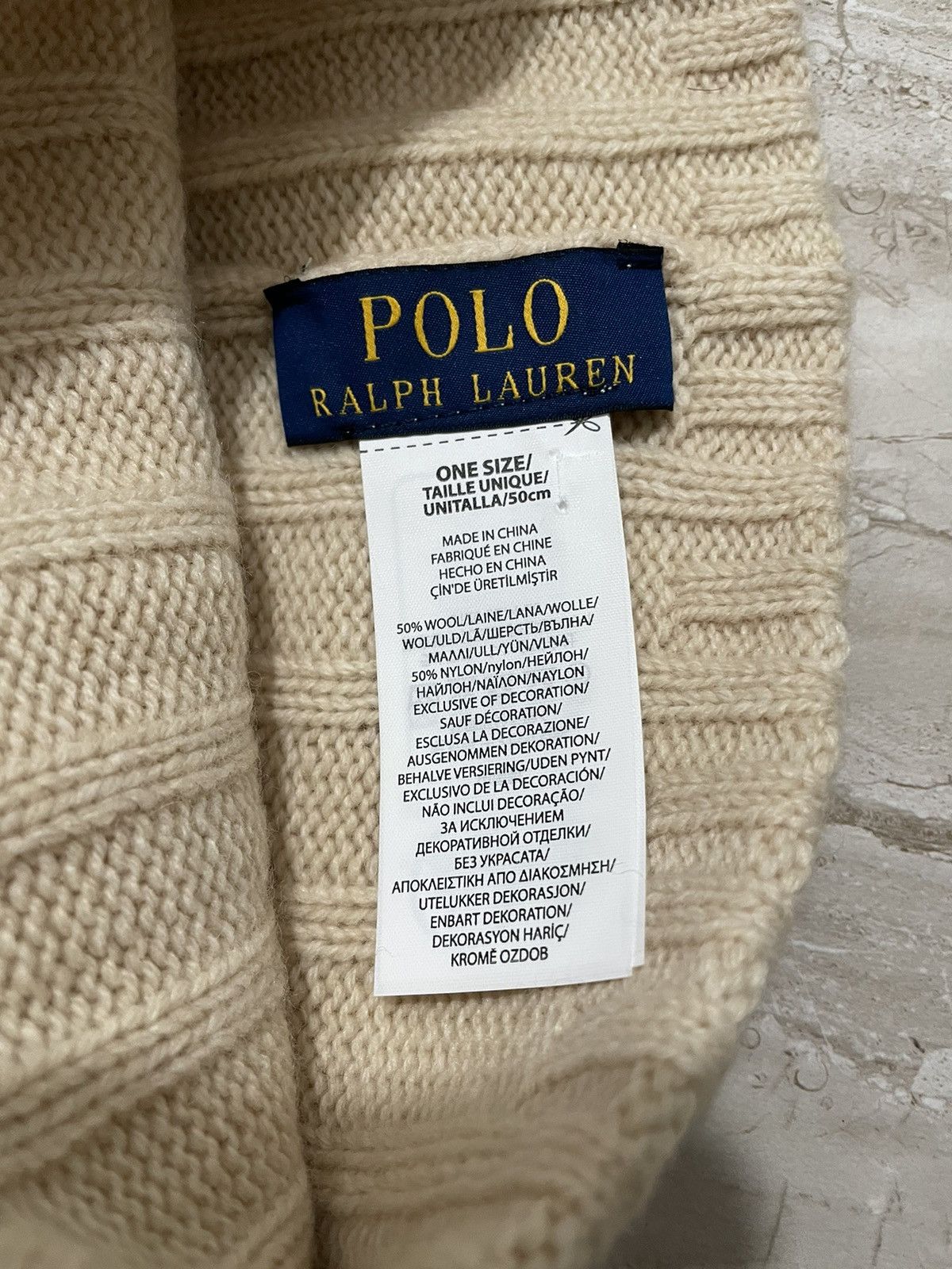Polo Ralph Lauren Polo Ralph Lauren Ribbed Wool Beanie Size ONE SIZE - 2 Thumbnail