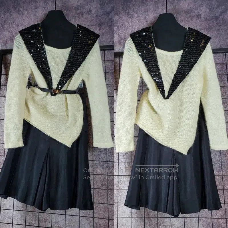 Dior Dior Wool Blend Long Sleeve Top in Beige . Size M / US 6-8 / IT 42-44 - 1 Thumbnail
