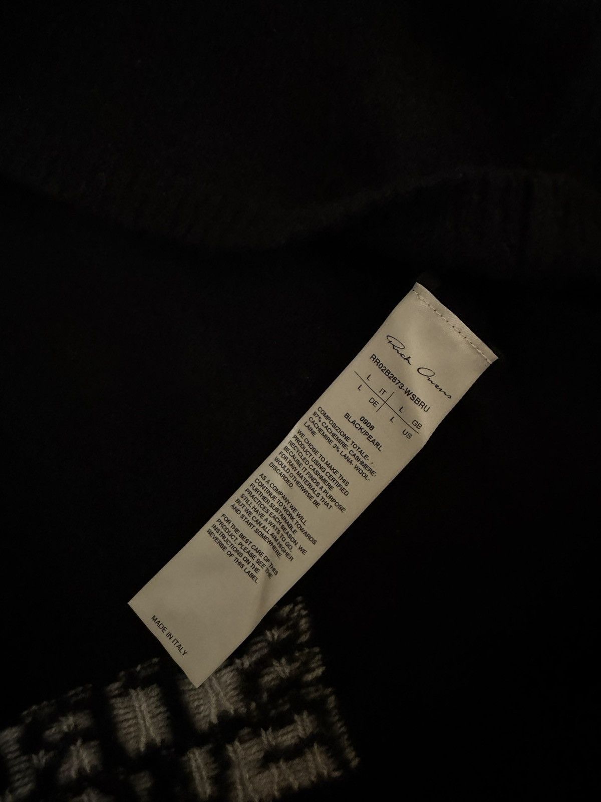 Rick Owens FW22 Strobe Urinal Cashmere Hoodie sz L Size US L / EU 52-54 / 3 - 6 Thumbnail