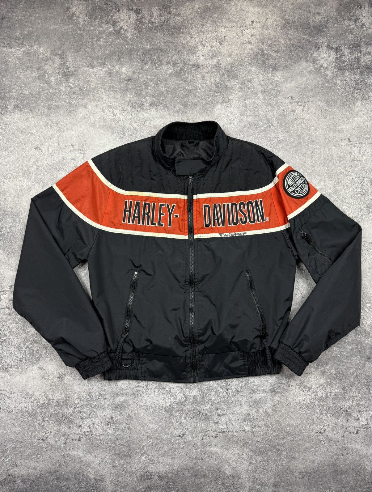 Harley Davidson Vintage Harley Davidson Jacket Big Logo Y2K Made In USA Size US S / EU 44-46 / 1 - 1 Thumbnail