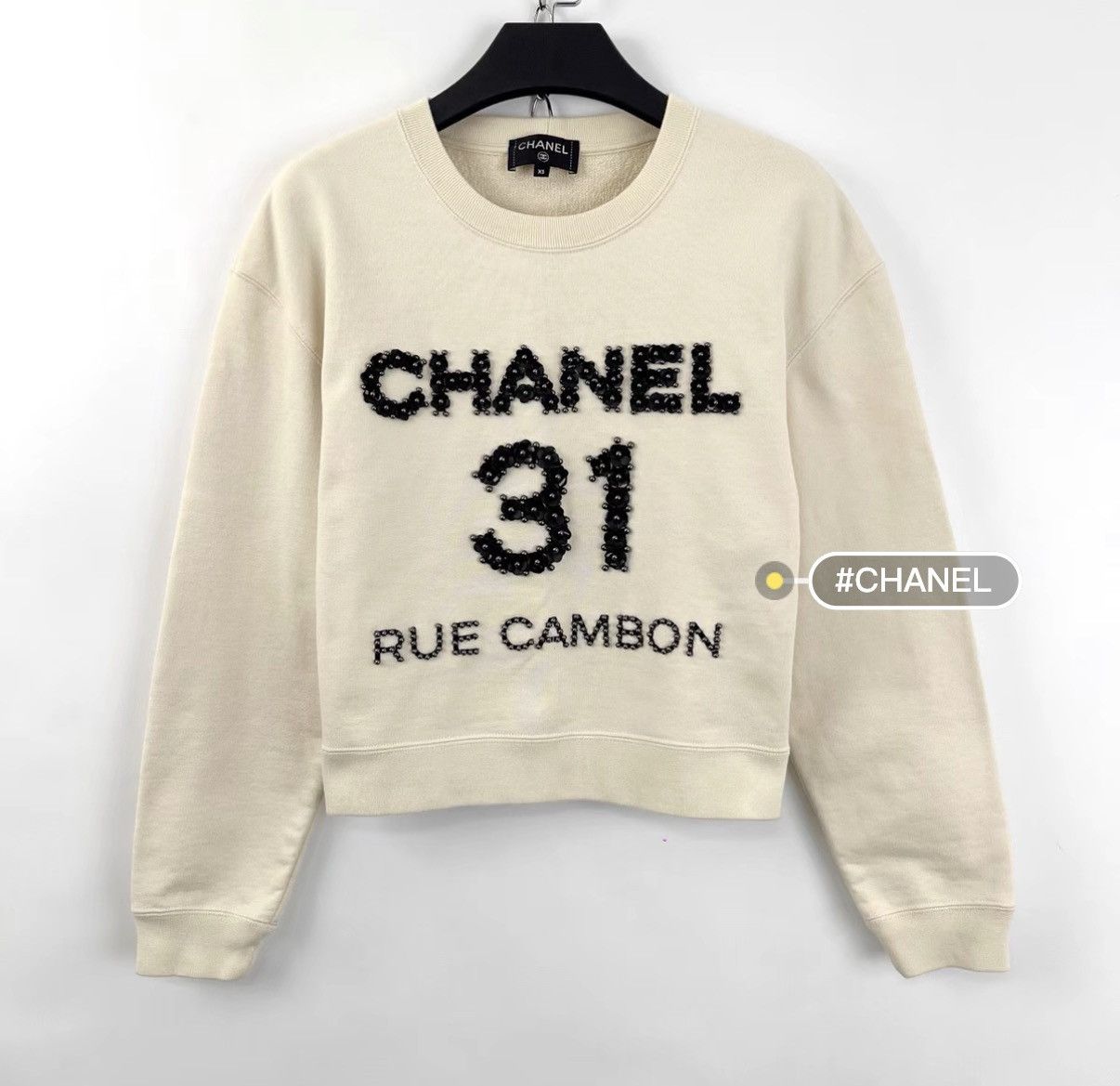Chanel Chanel Collection Letter Camellia Beaded Sweatshirt K12 Size XS / US 0-2 / IT 36-38 - 1 Thumbnail